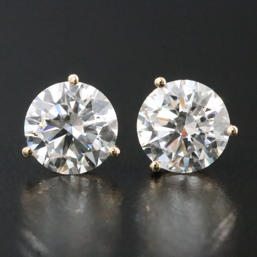 14K 1.50 CTW Lab Grown Diamond Martini Solitaire Earrings