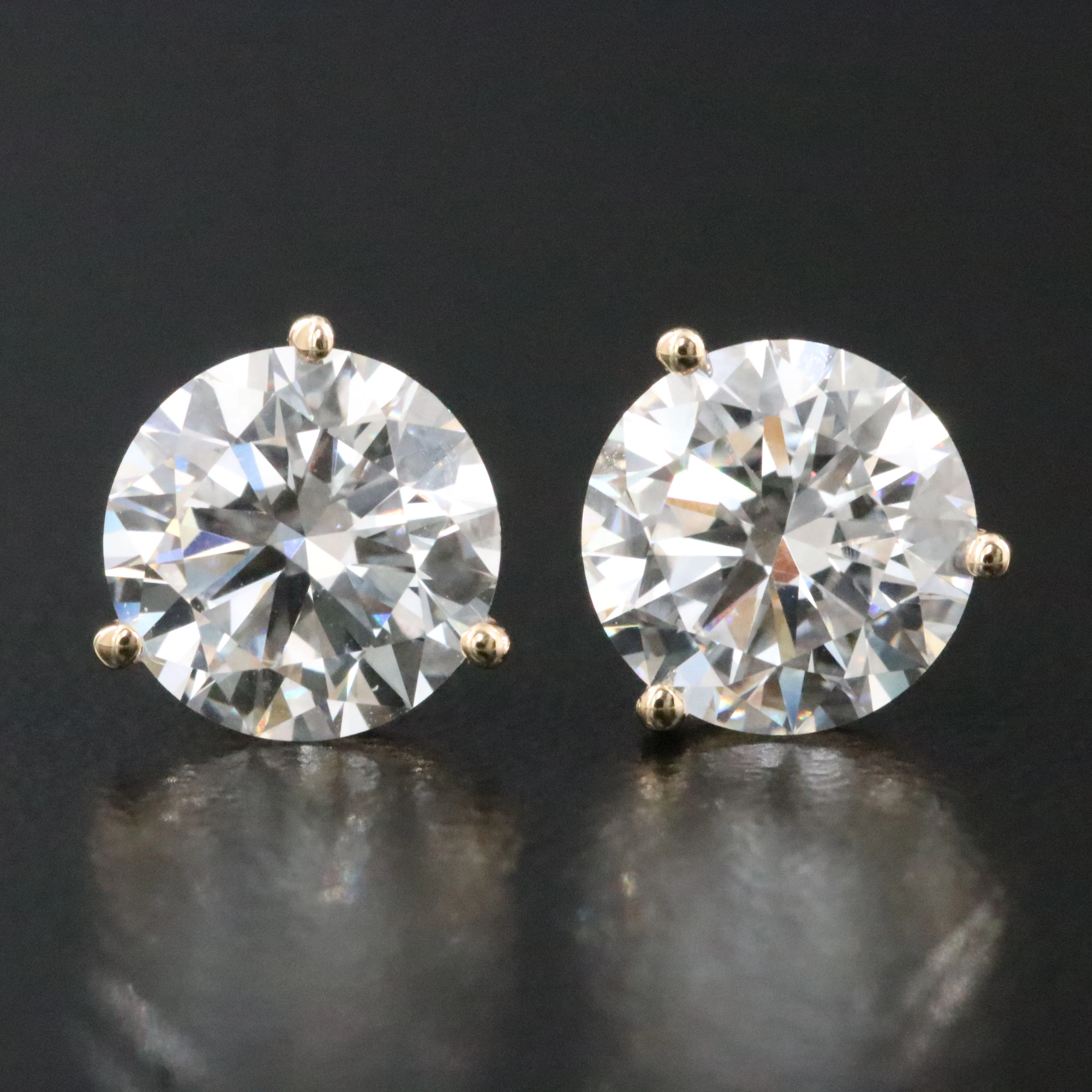 14K 1.50 CTW Lab Grown Diamond Martini Solitaire Earrings