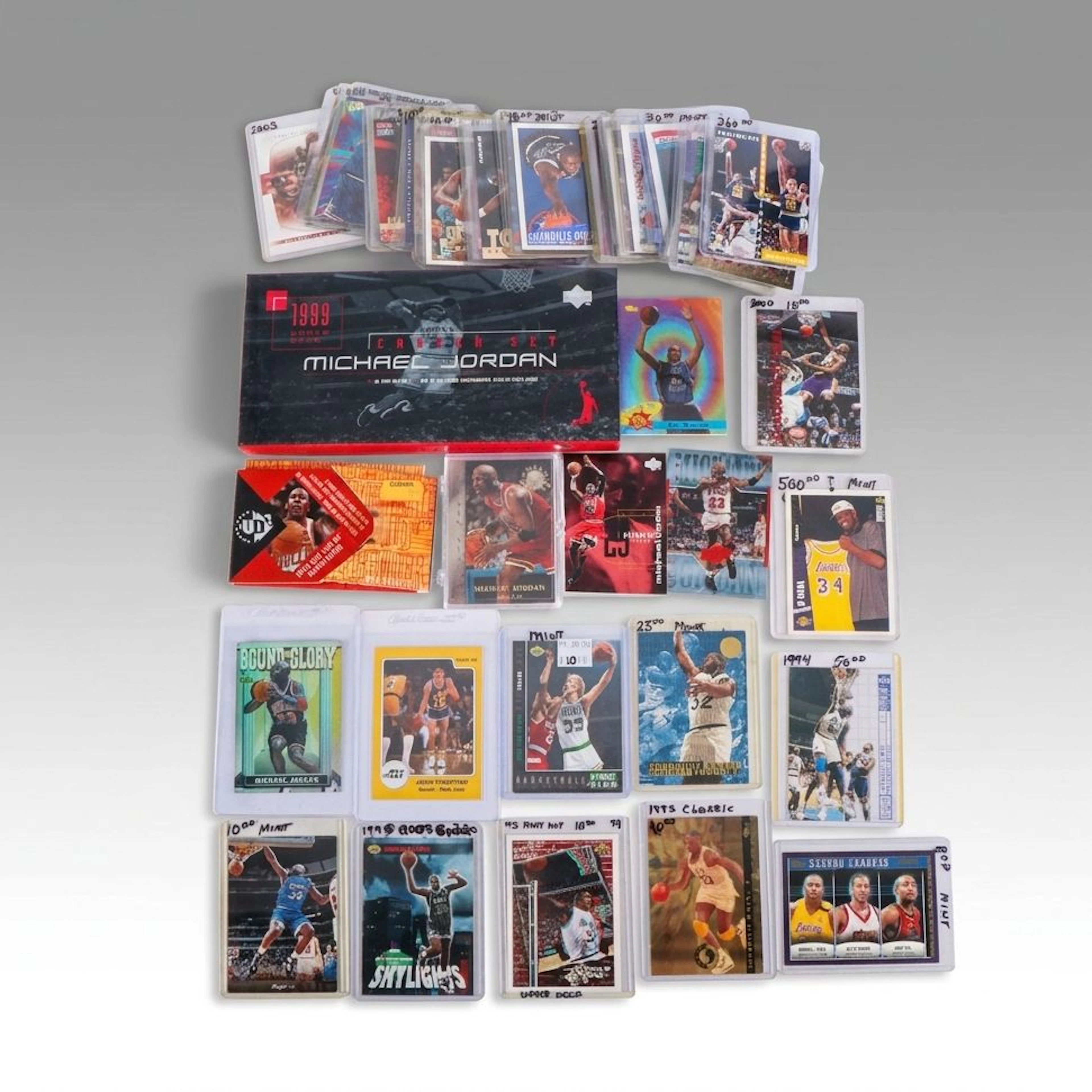 Forty-Five Basketball Cards of Star Players