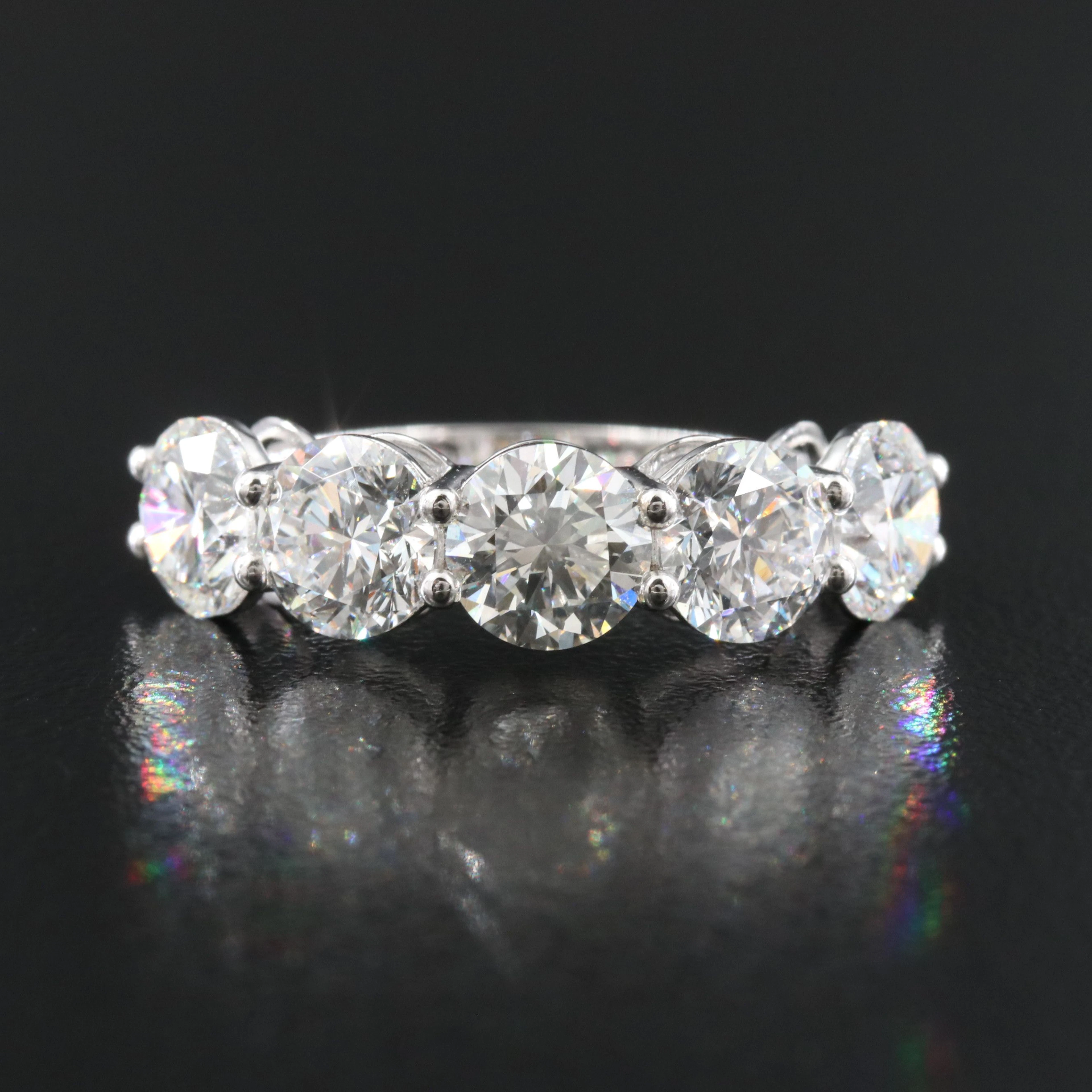 14K 4.01 CTW Lab Grown Diamond Ring