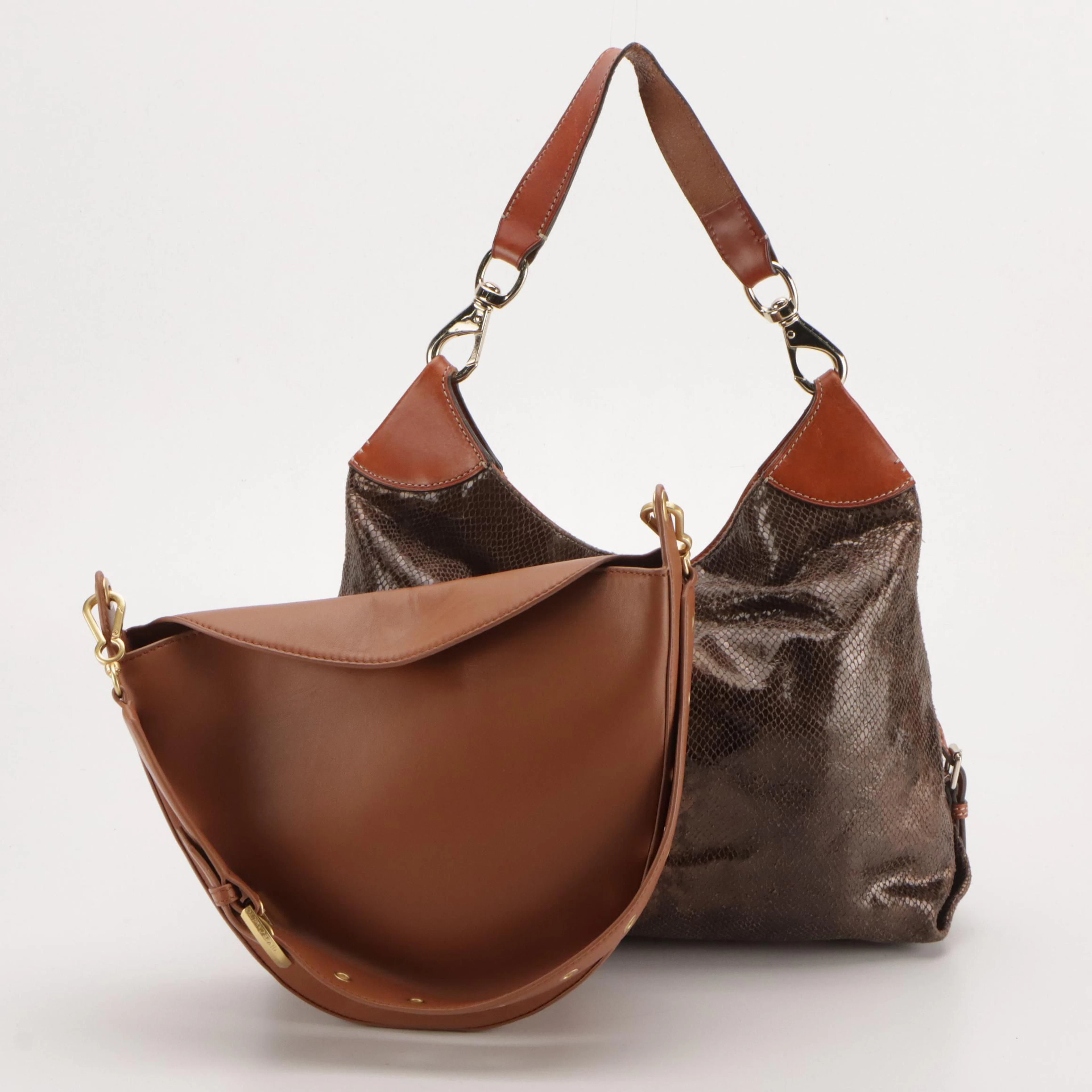 Vince Camuto Barlo Leather Hobo, Dooney & Bourke Snakeskin Effect Large Hobo