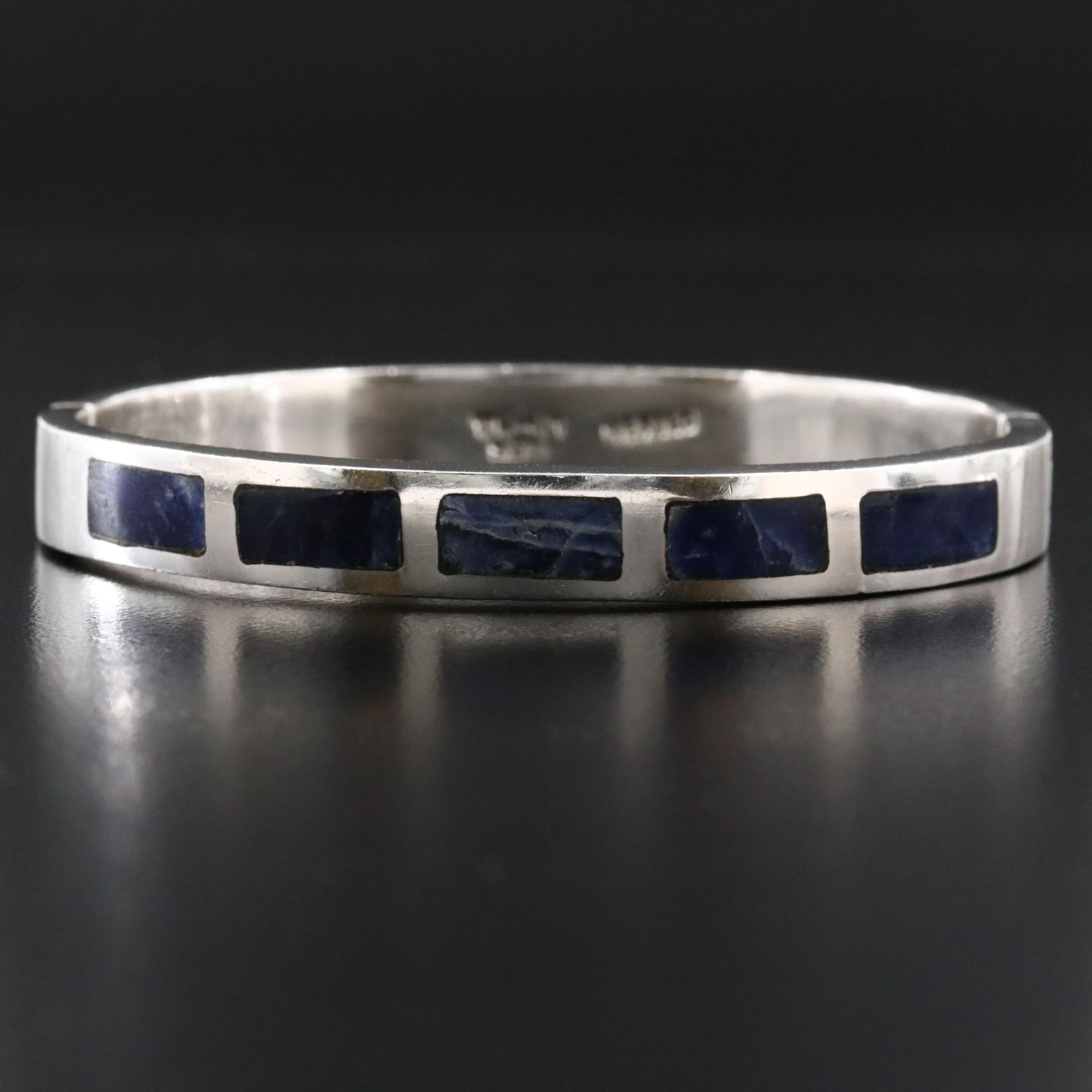 Mexican Sterling Sodalite Bangle