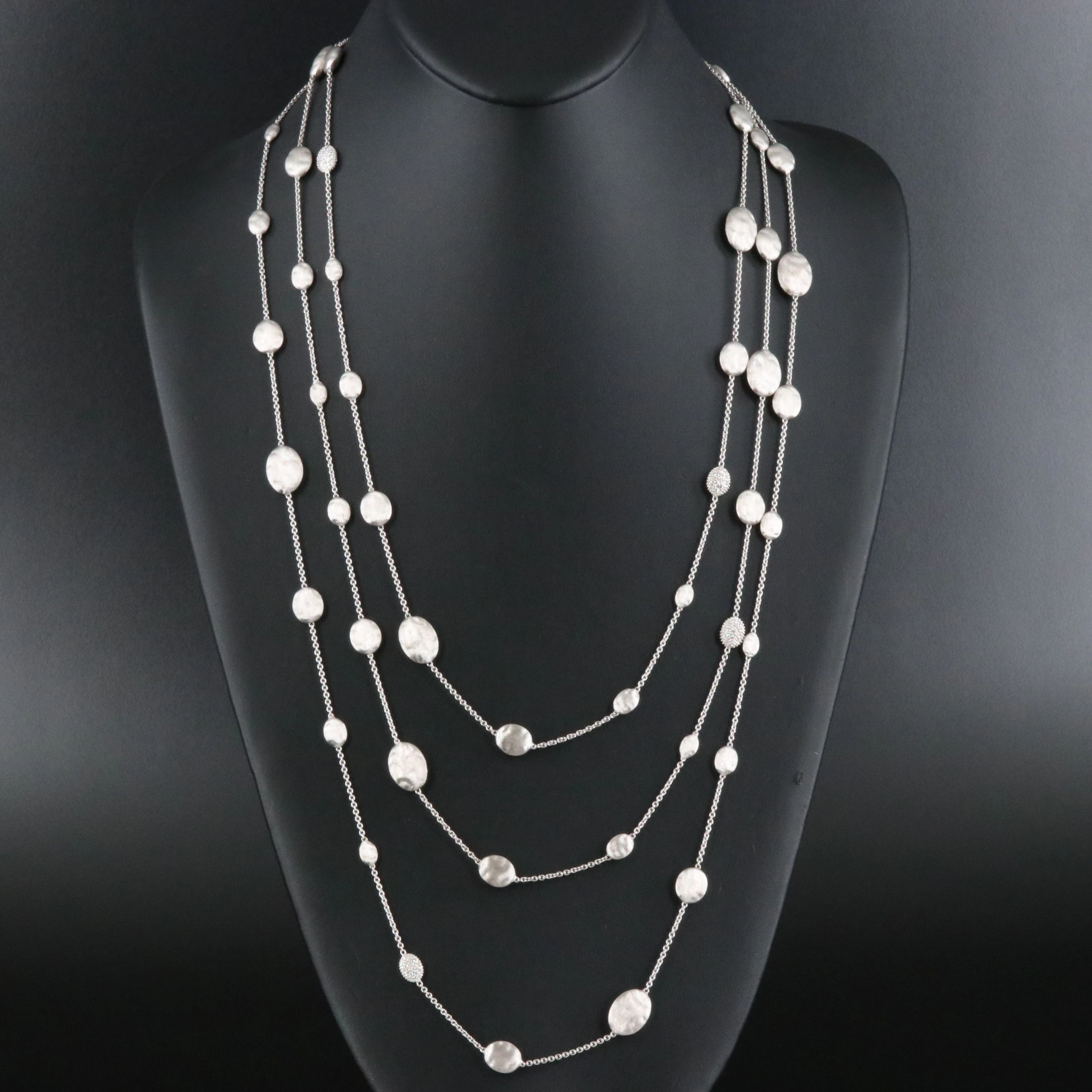 Marco Bicego Siviglia 18K 0.73 CTW Diamond Station Necklace