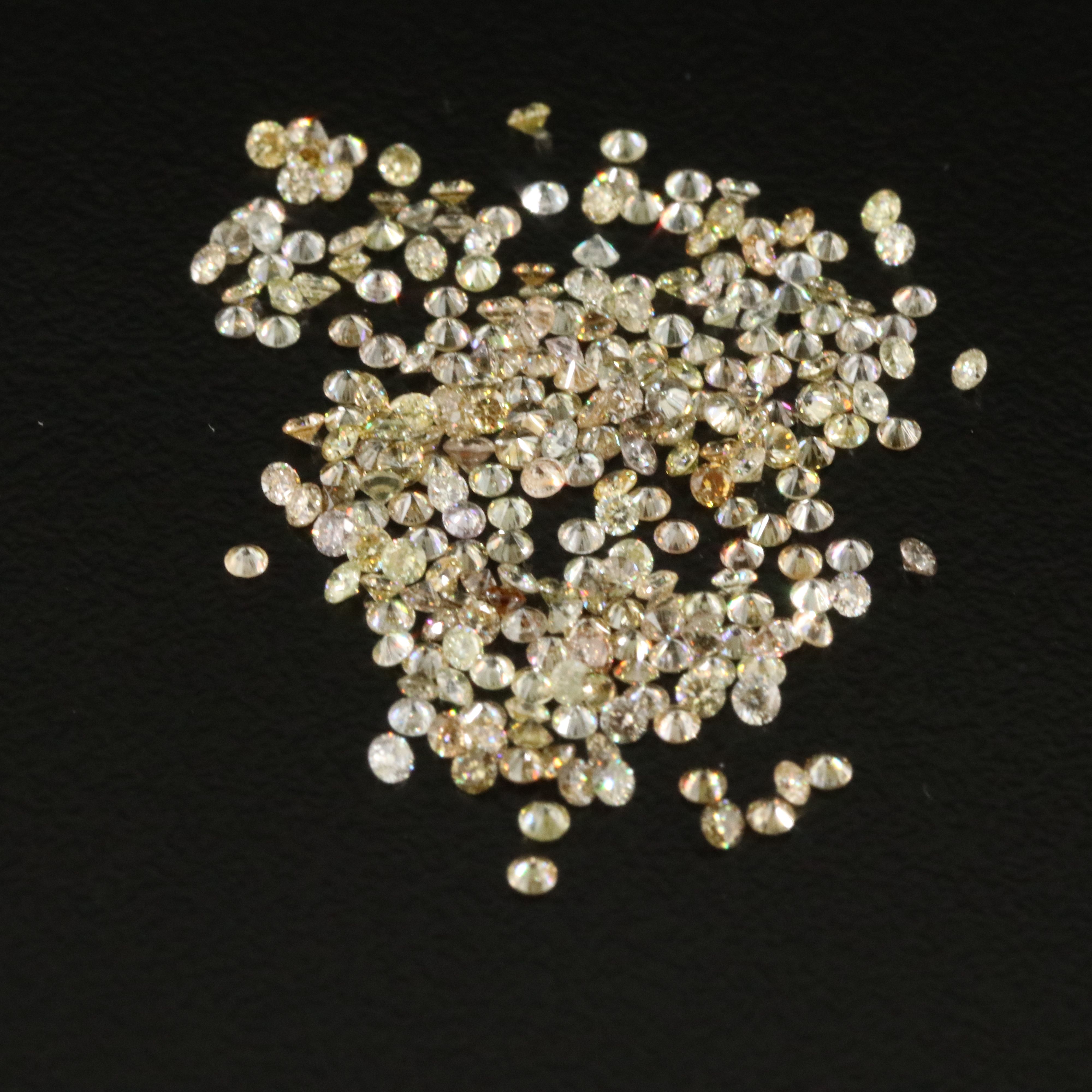 Loose 3.03 CTW Diamond Lot Including Fancy Yellow