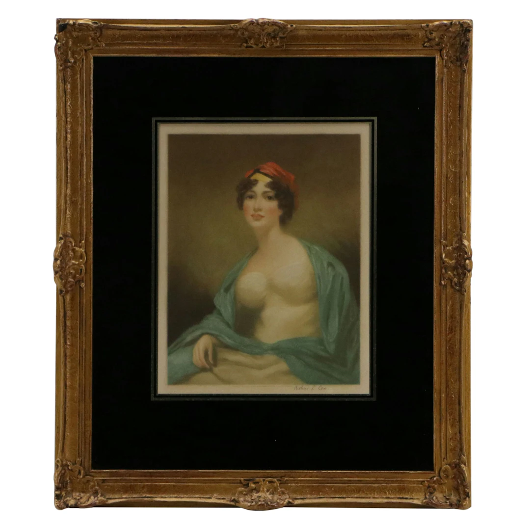 Peter Cox Mezzotint After Henry Raeburn "Mrs. Hume Drummond," 1935