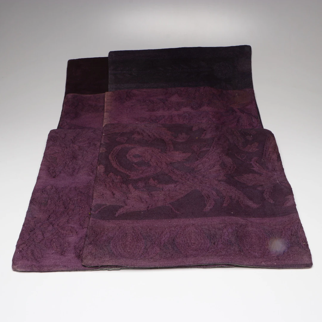 Turkish Overdyed Handwoven Rug Faced Pillow Covers