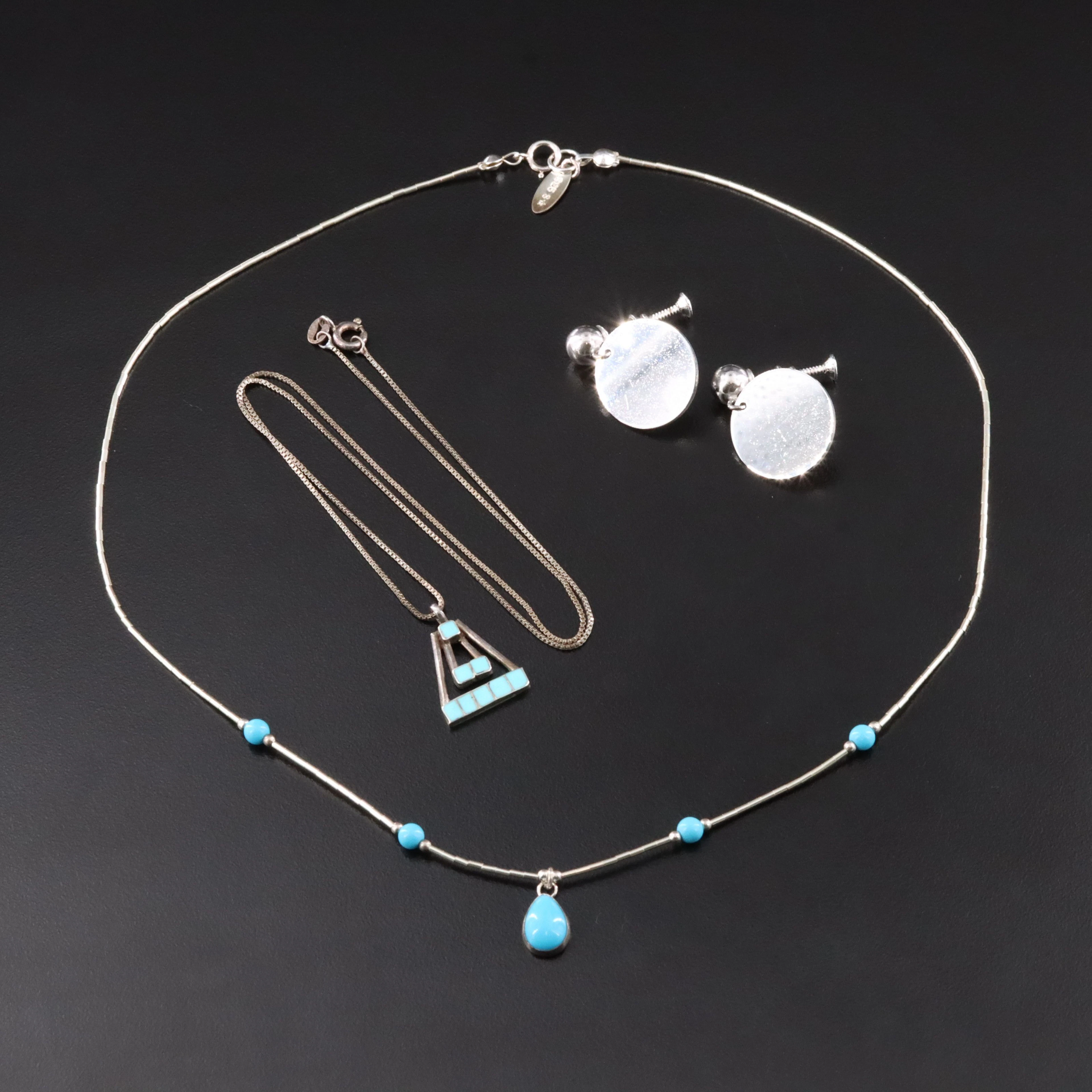 Forstner and Sterling Featured in Necklaces and Earrings