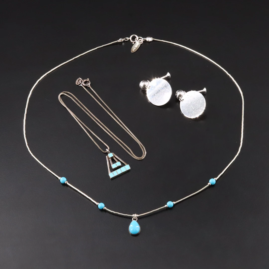 Forstner and Sterling Featured in Necklaces and Earrings