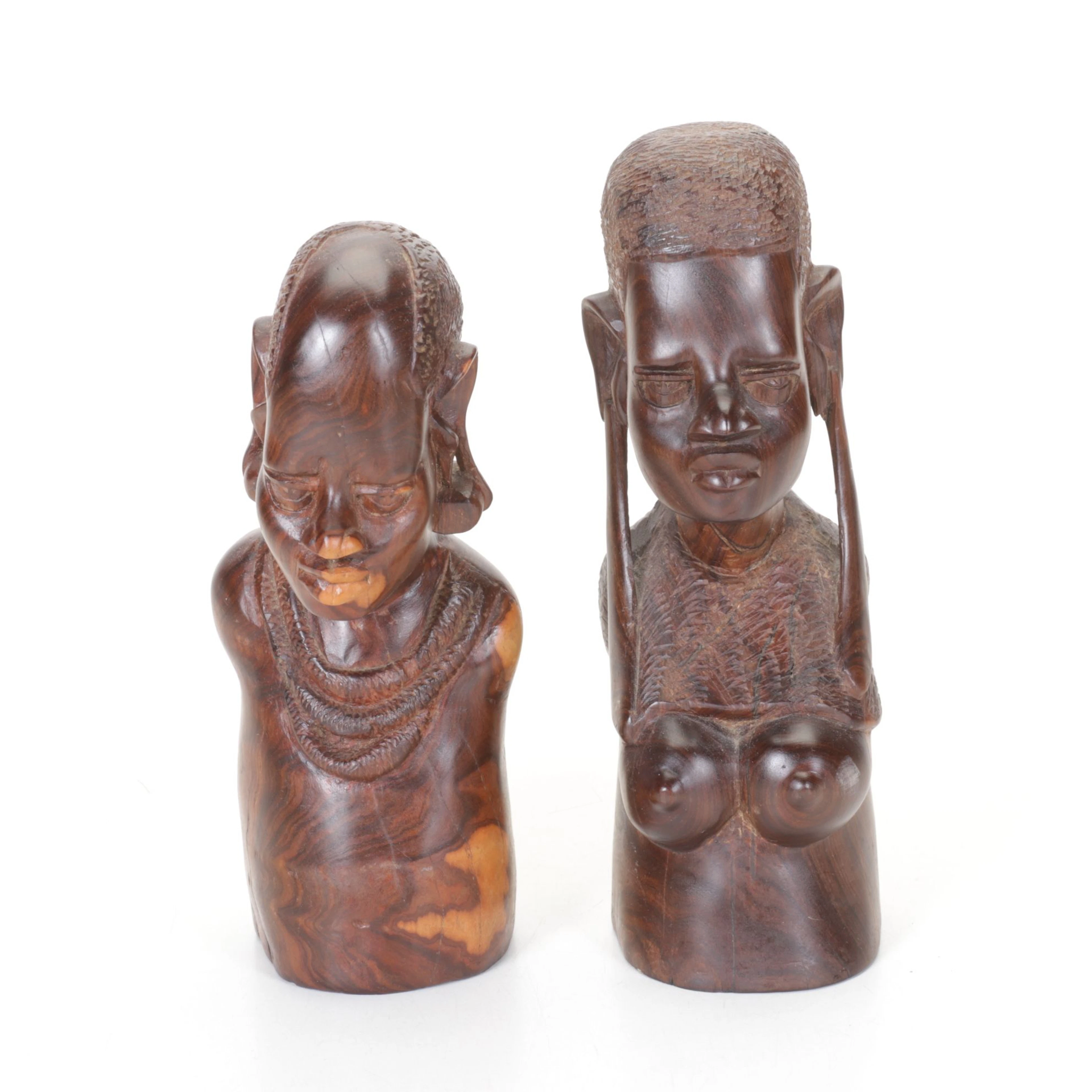 East African Hand Carved Wooden Sculptures
