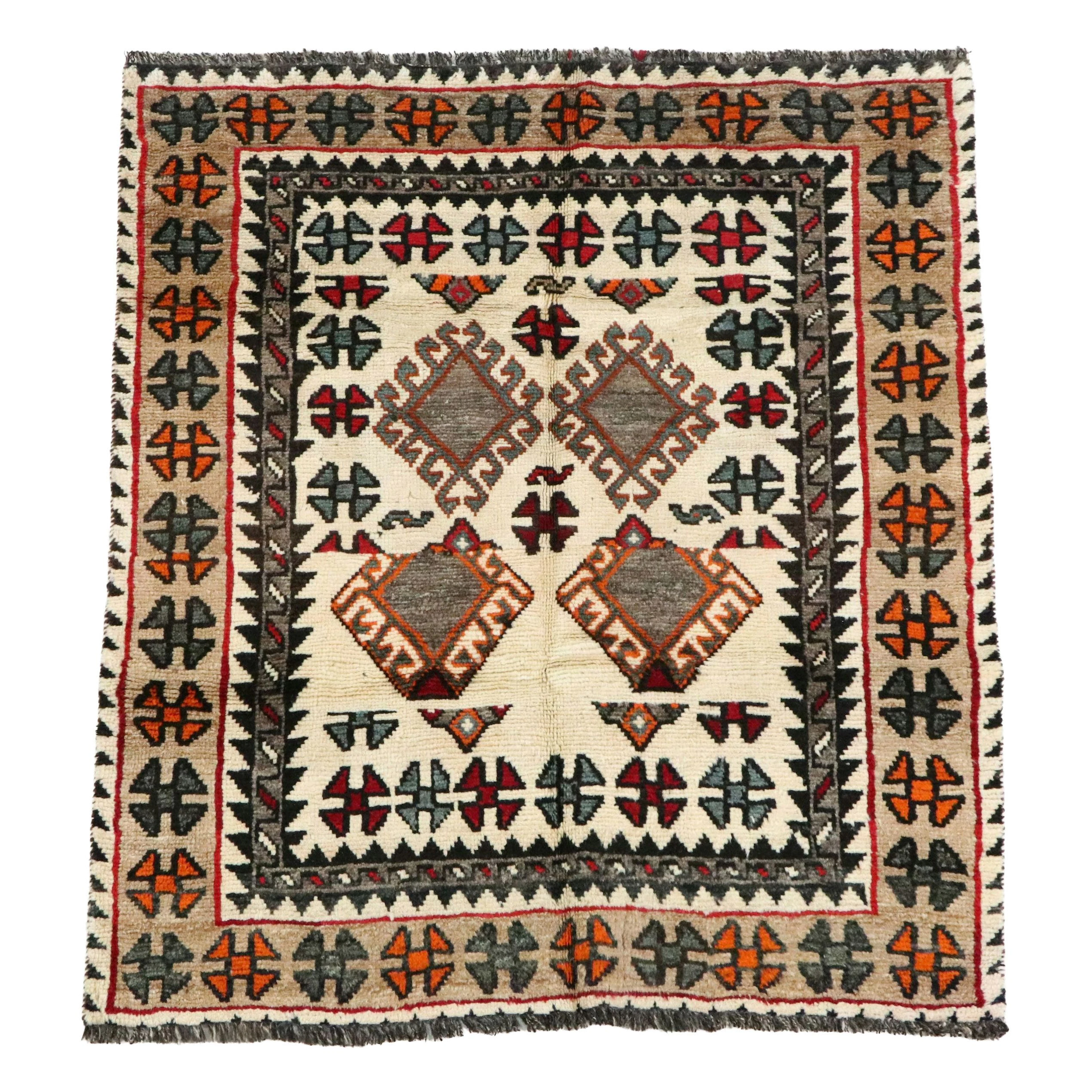 3'11 x 4'8 Hand-Knotted Northwest Persian Accent Rug