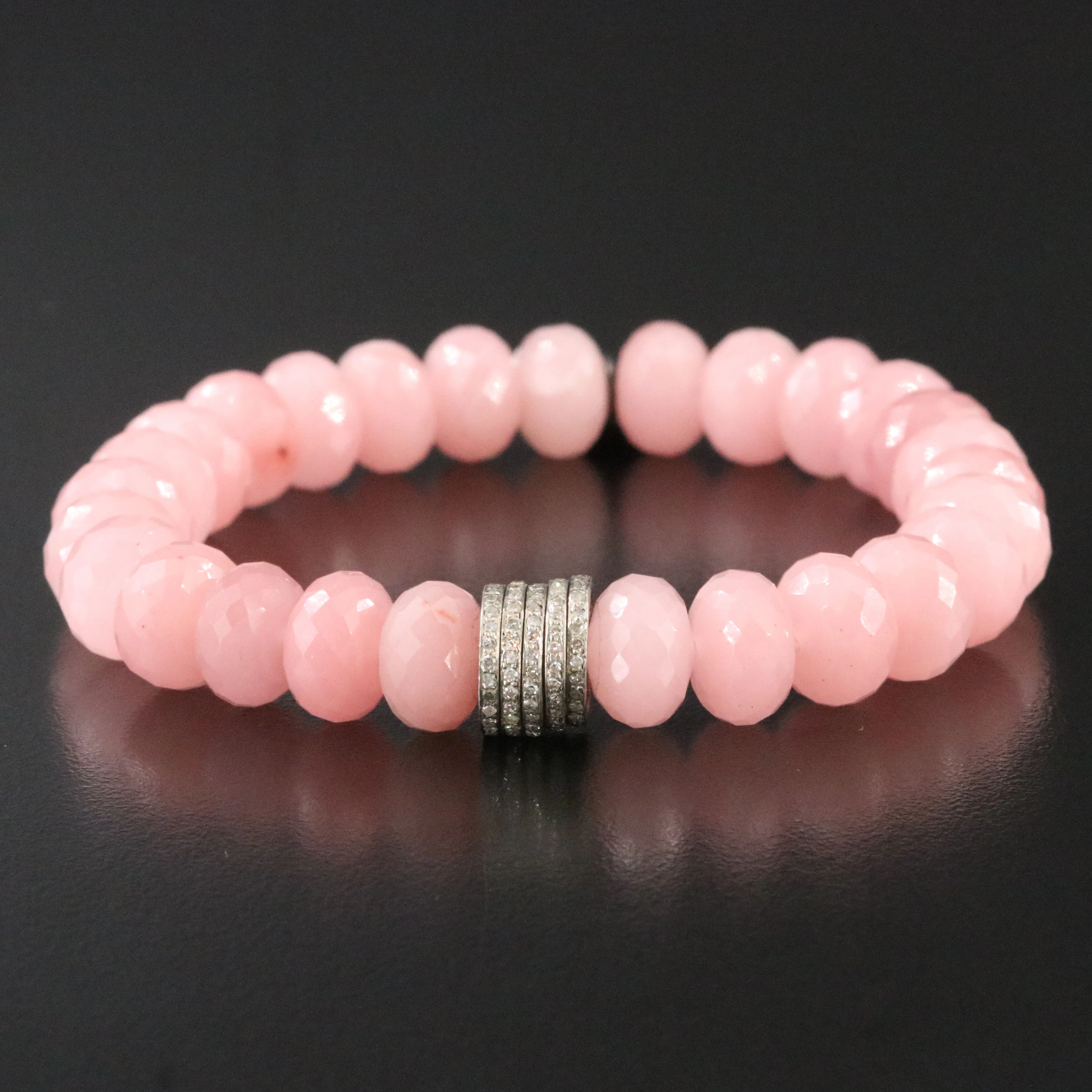 Sheryl Lowe Sterling Quartz Bracelet with Diamond Accents