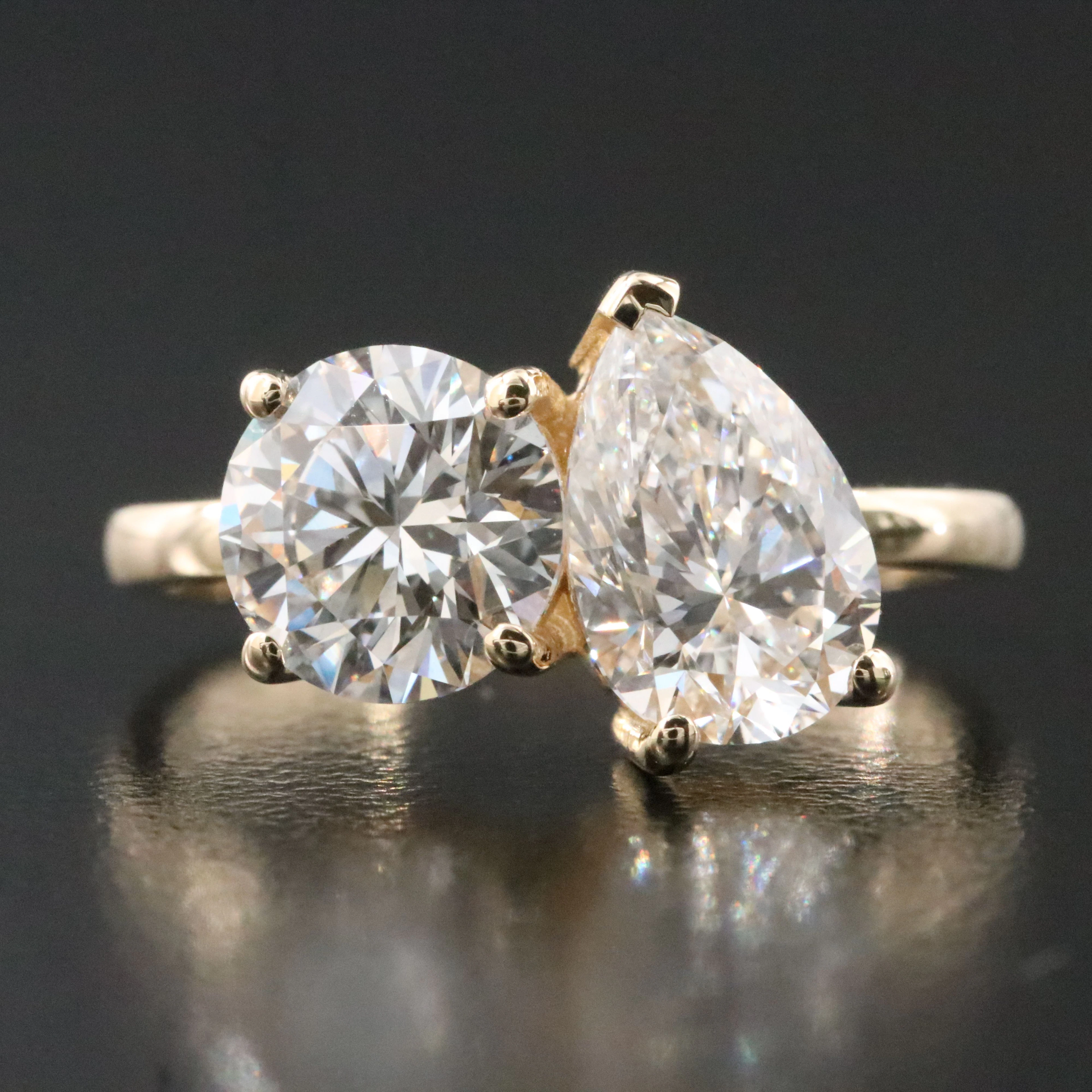 14K 3.00 CTW Lab Grown Diamond Ring with IGI Reports