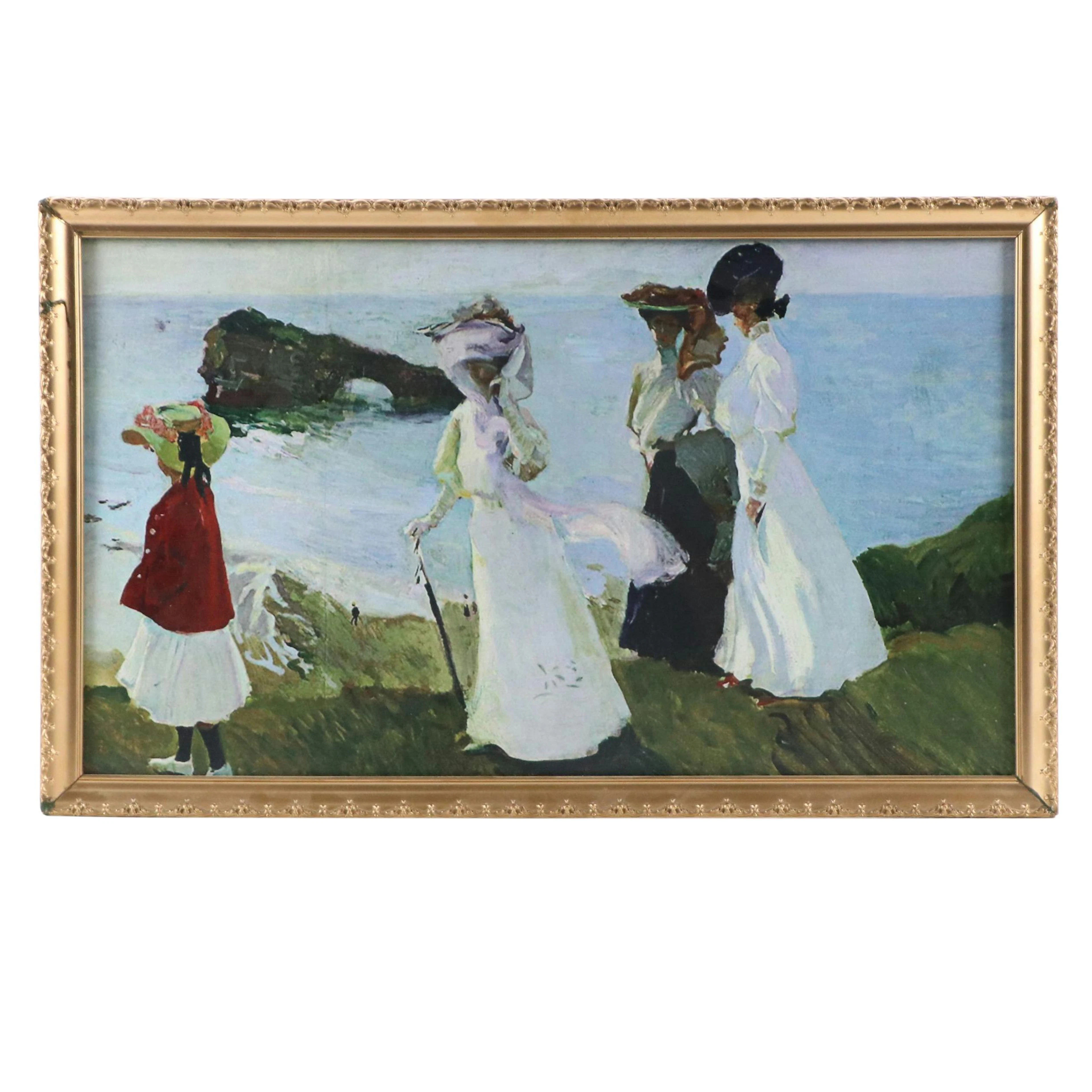 Giclée After Joaquín Sorolla y Bastida "Lighthouse Walk at Biarritz"