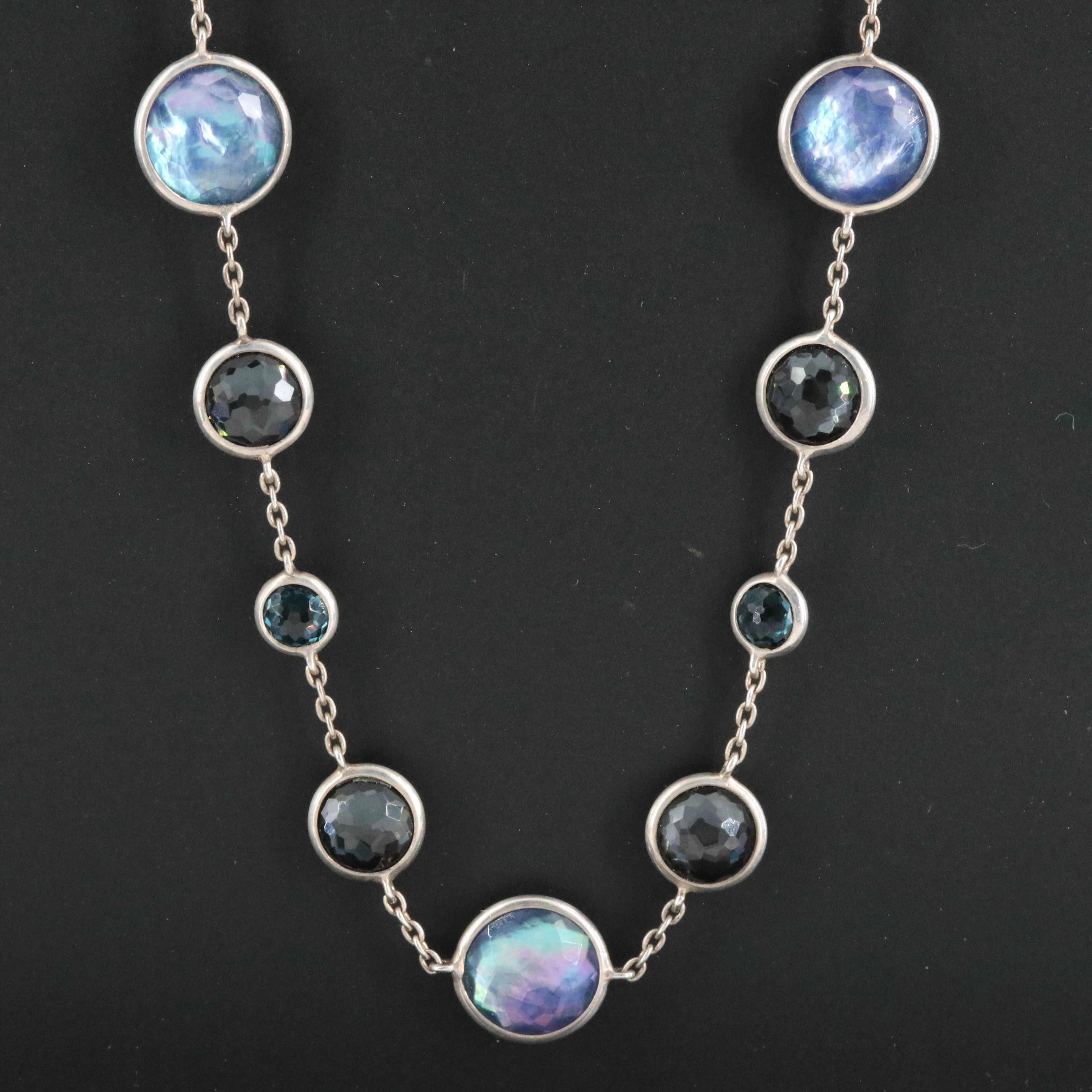 Ippolita Lollipop Lollitini Sterling and Blue Gemstone Necklace