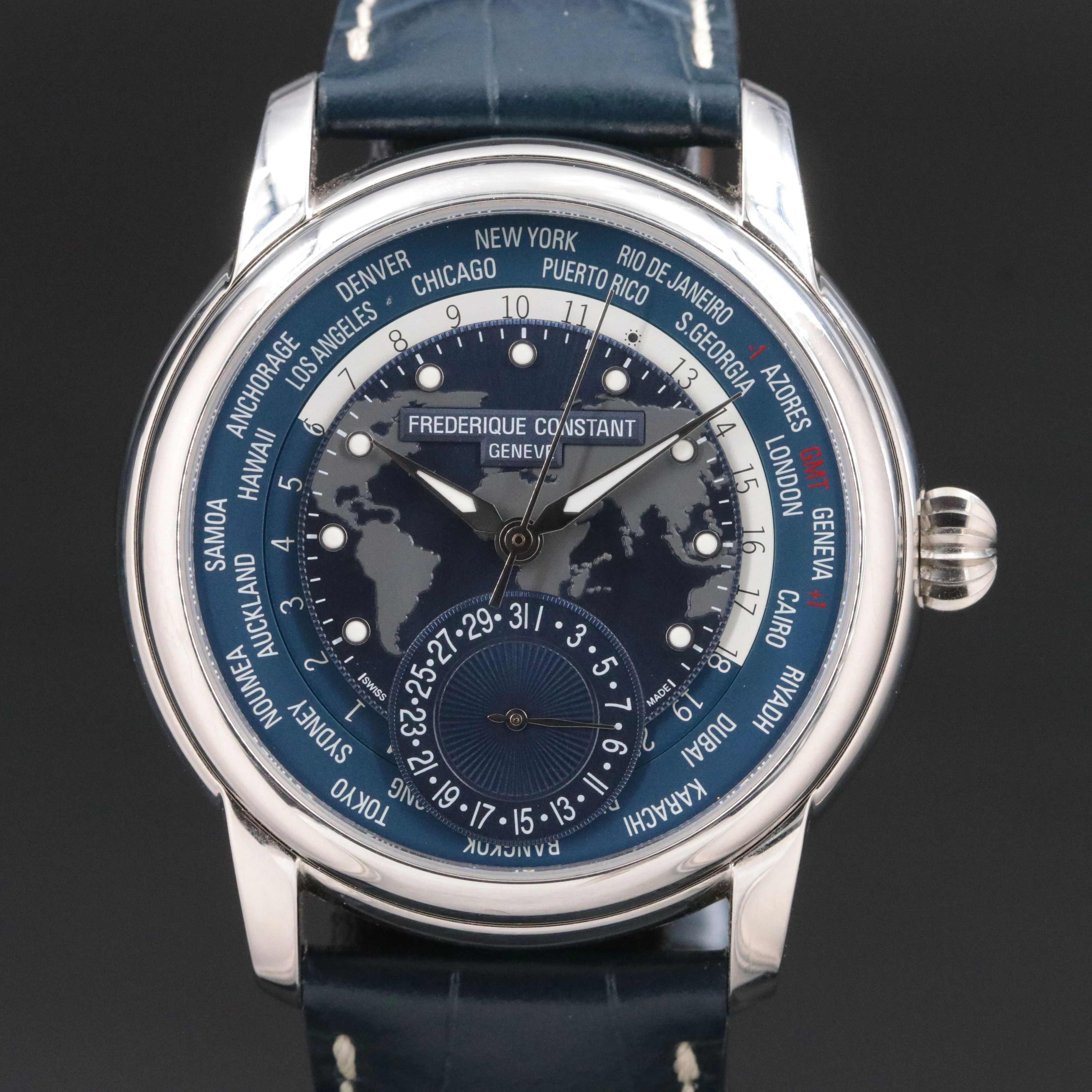 Frédérique Constant Geneve Classic World Timer Watch