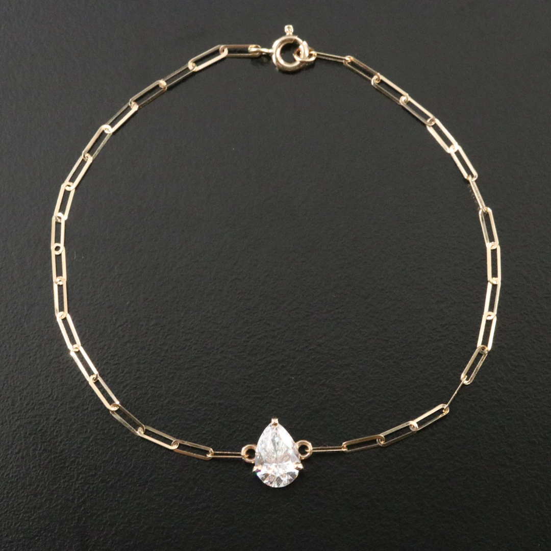 14K 1.12 CT Lab Grown Diamond Bracelet with IGI Report