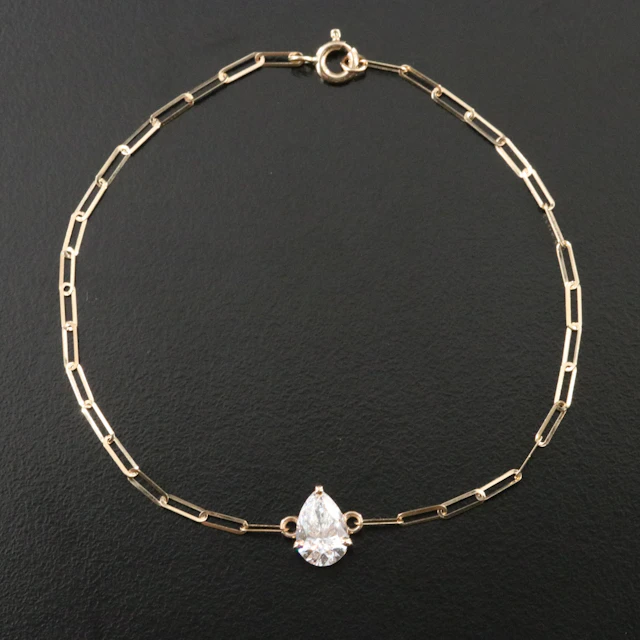 14K 1.12 CT Lab Grown Diamond Bracelet with IGI Report