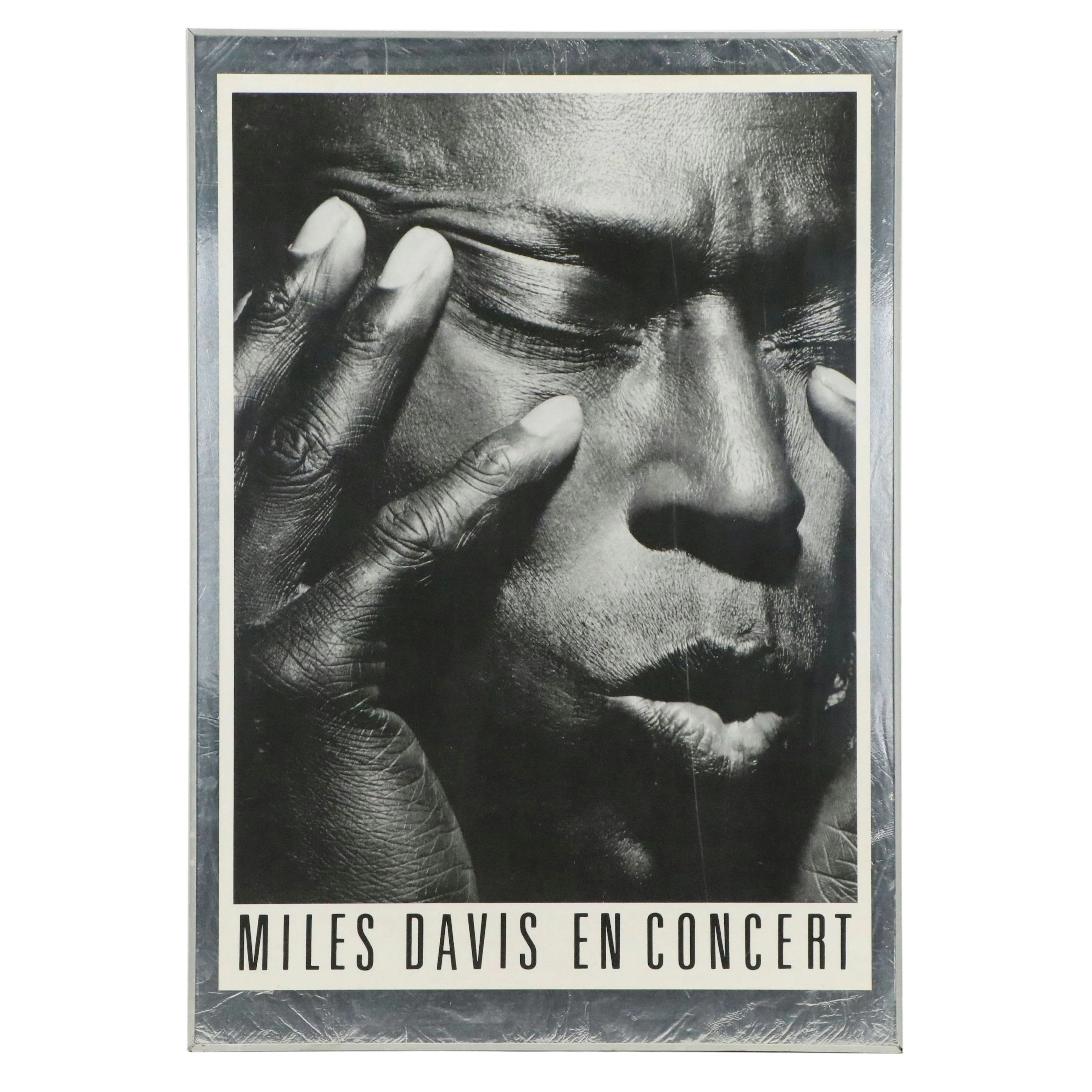 Offset Lithograph Poster After Irving Penn "Miles Davis En Concert," Circa 1987