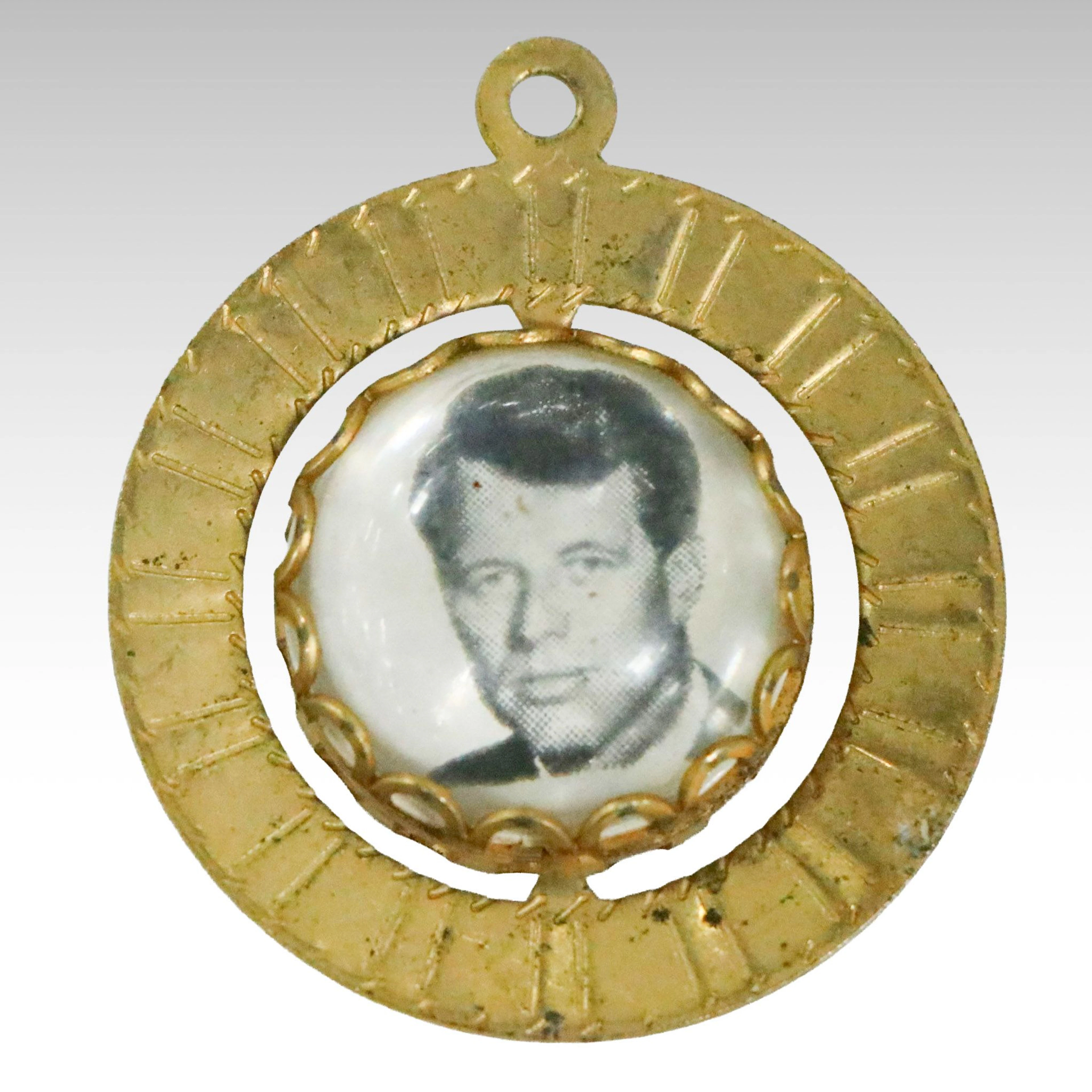 Vintage John F. Kennedy and Robert F. Kennedy Double-Sided Pendant