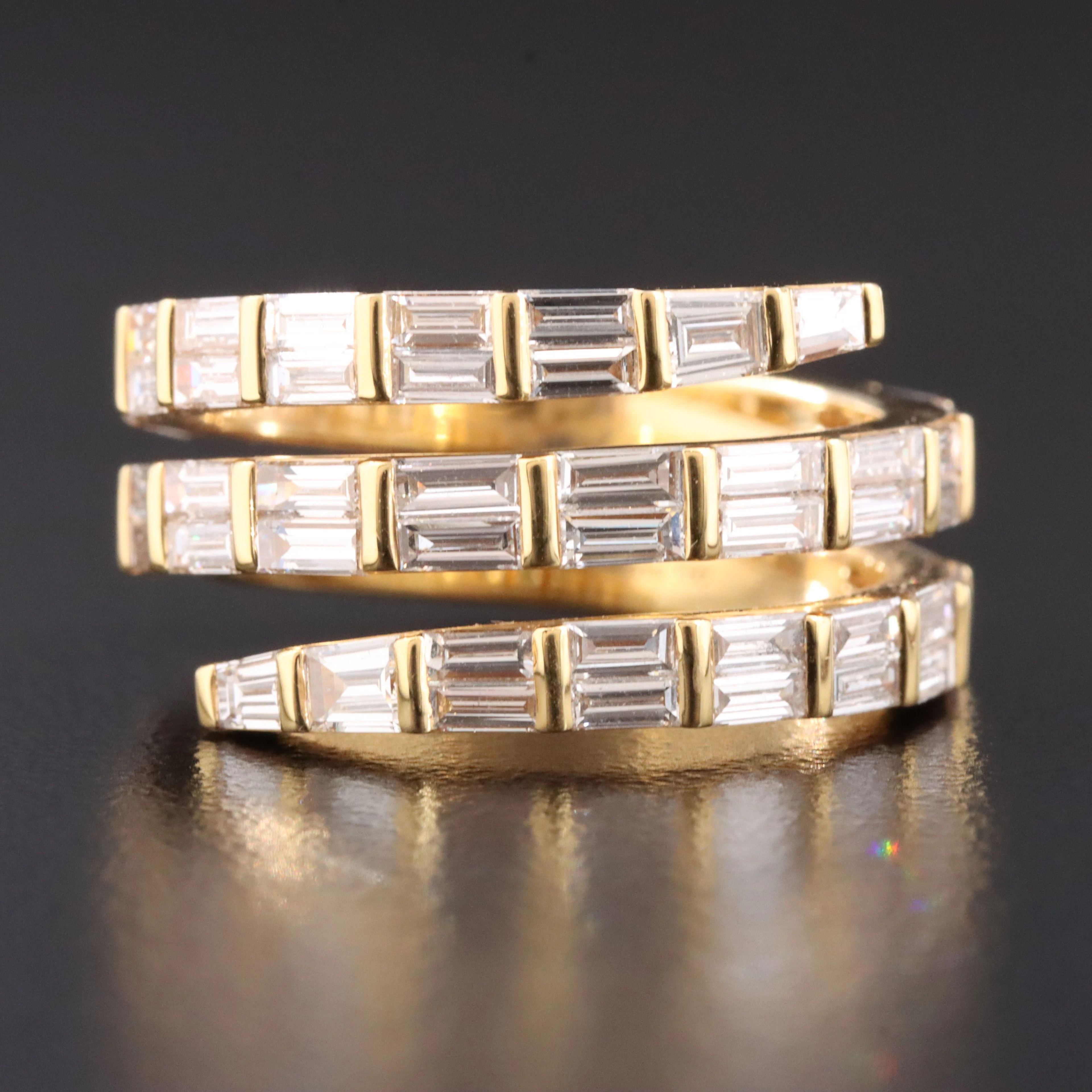 18K 2.54 CTW Diamond Wrap Ring