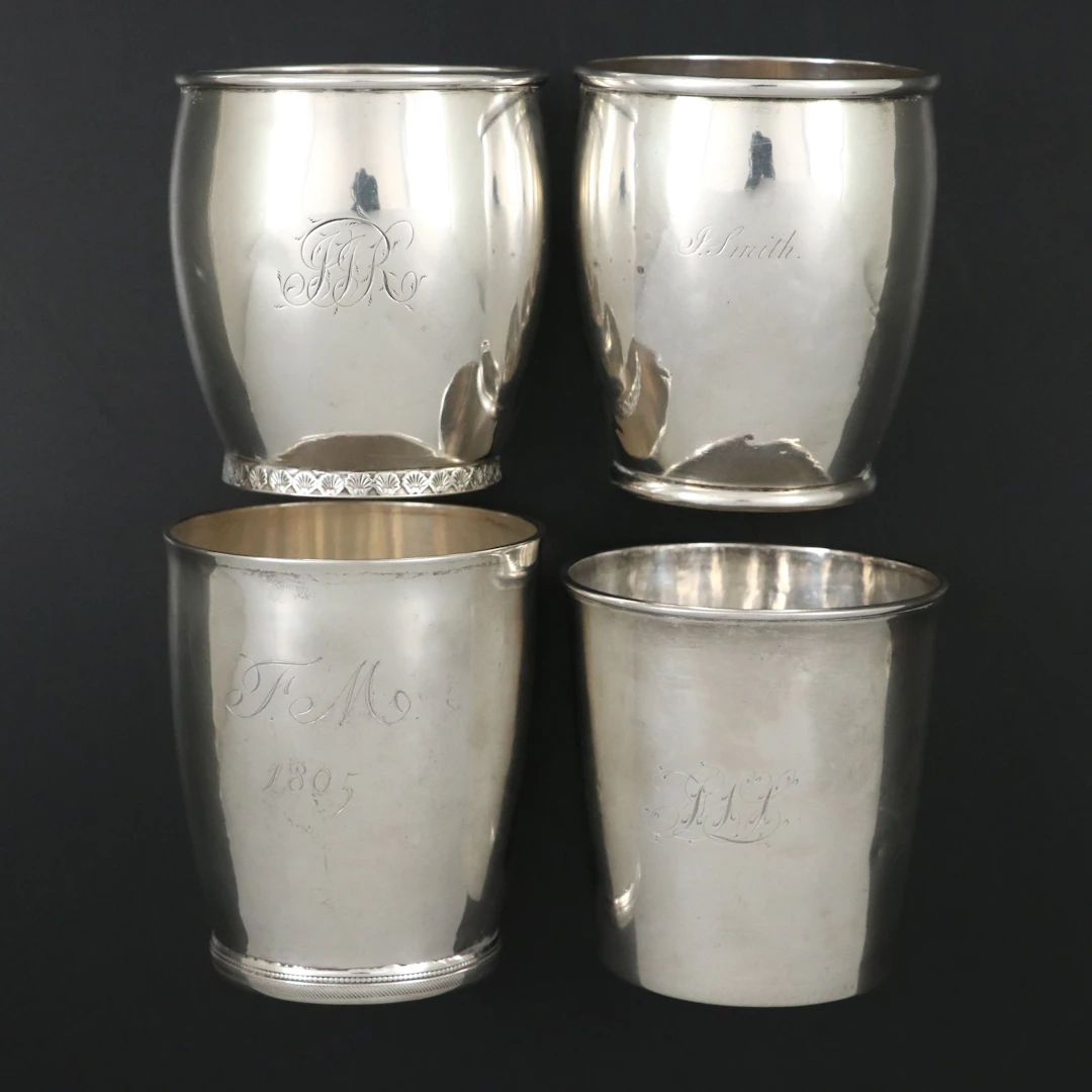 American 800 Silver Cups, Early 19th Century
