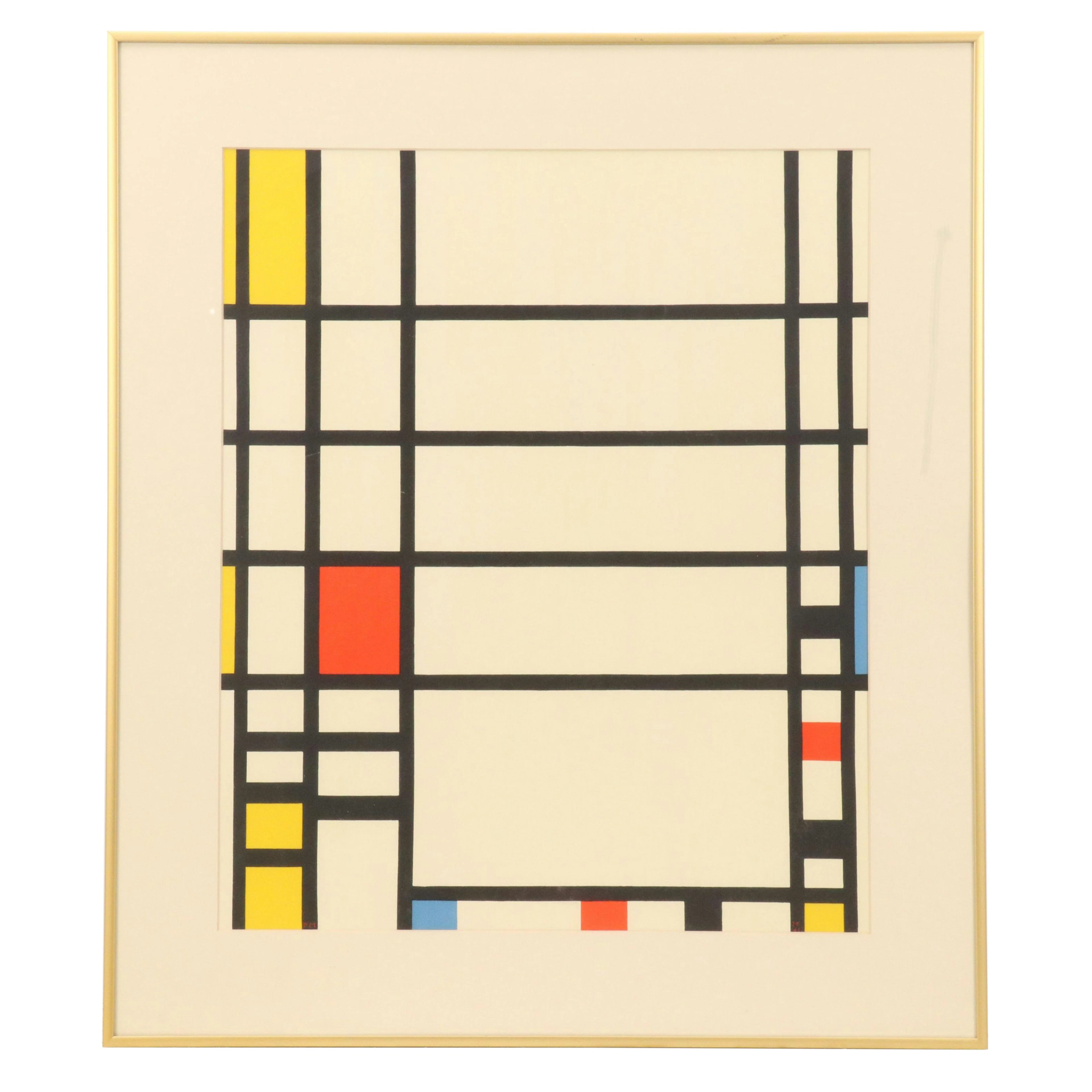Serigraph After Piet Mondrian "Trafalgar Square"