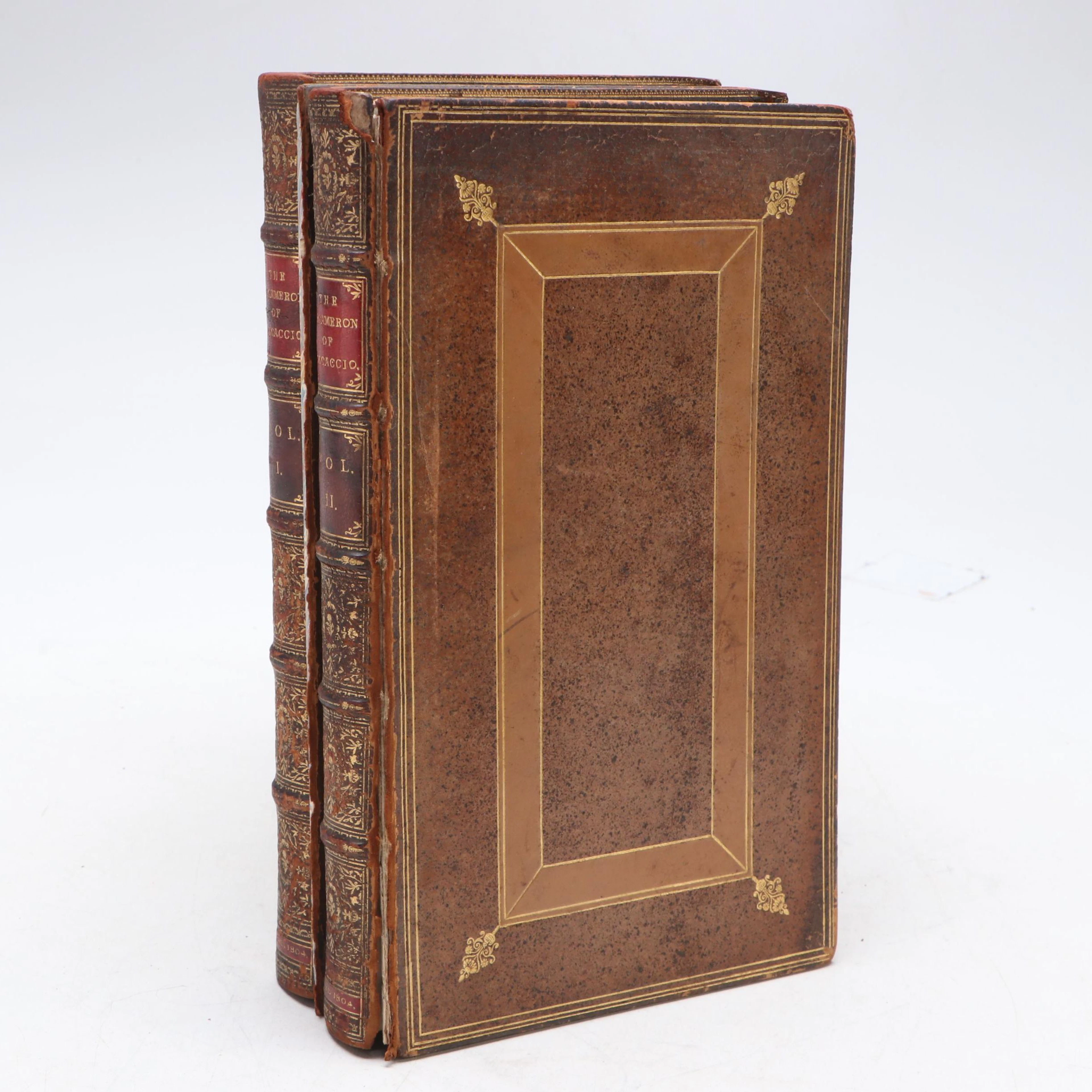 "The Decameron" Volumes I and II by Giovanni Boccaccio, 1804