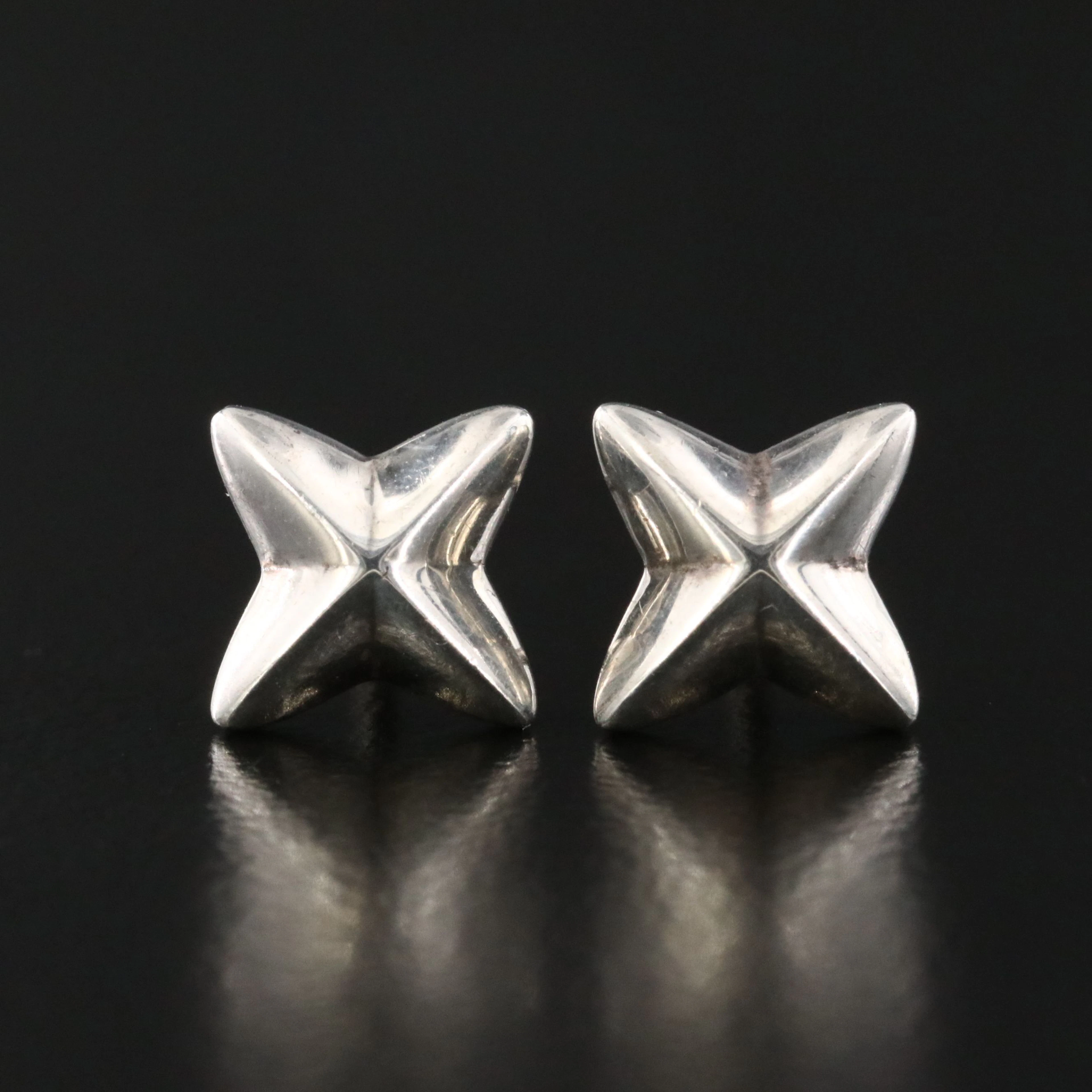 Elsa Peretti For Tiffany & Co. Sterling Sirius Star Earrings