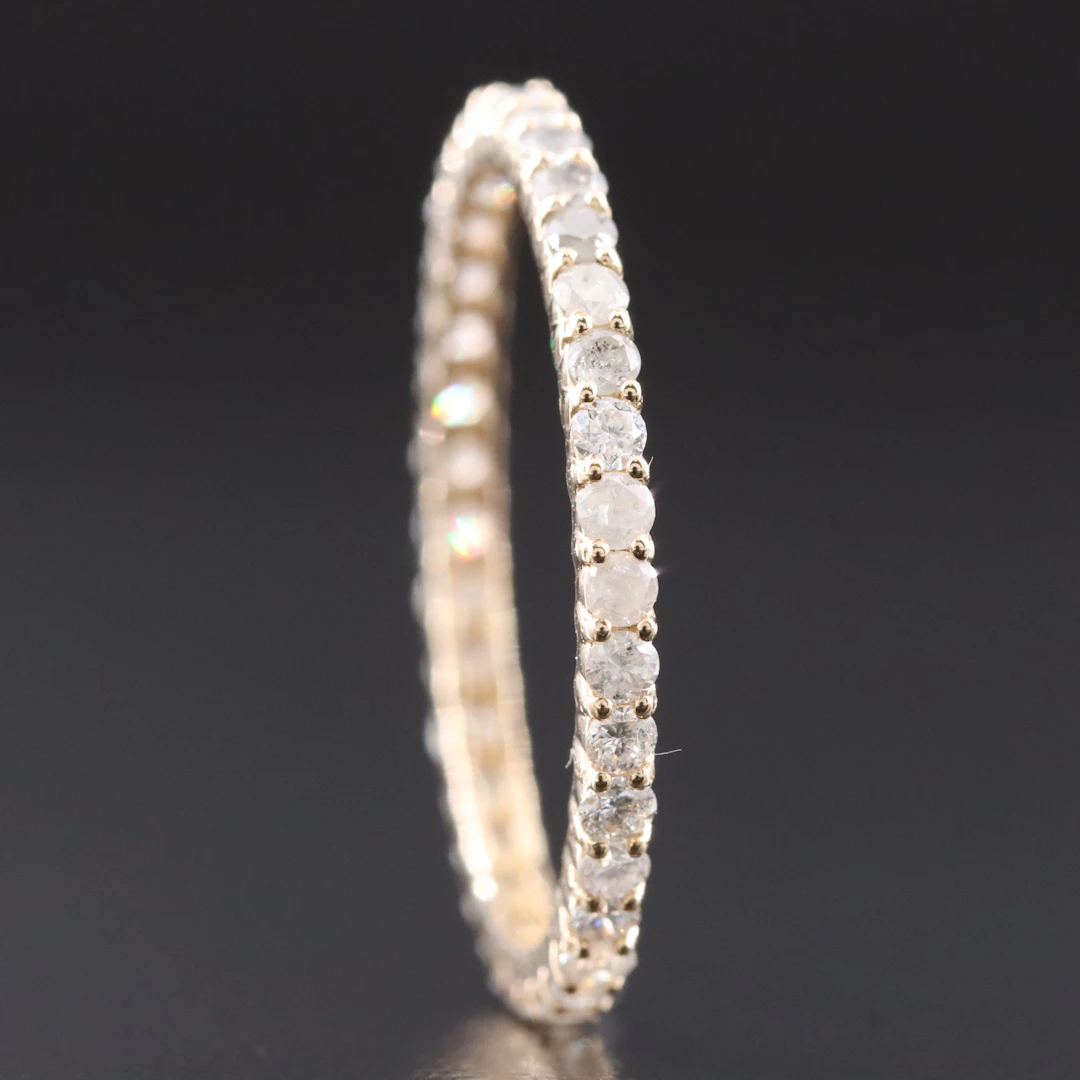 14K 0.69 CTW Diamond Stacking Eternity Band