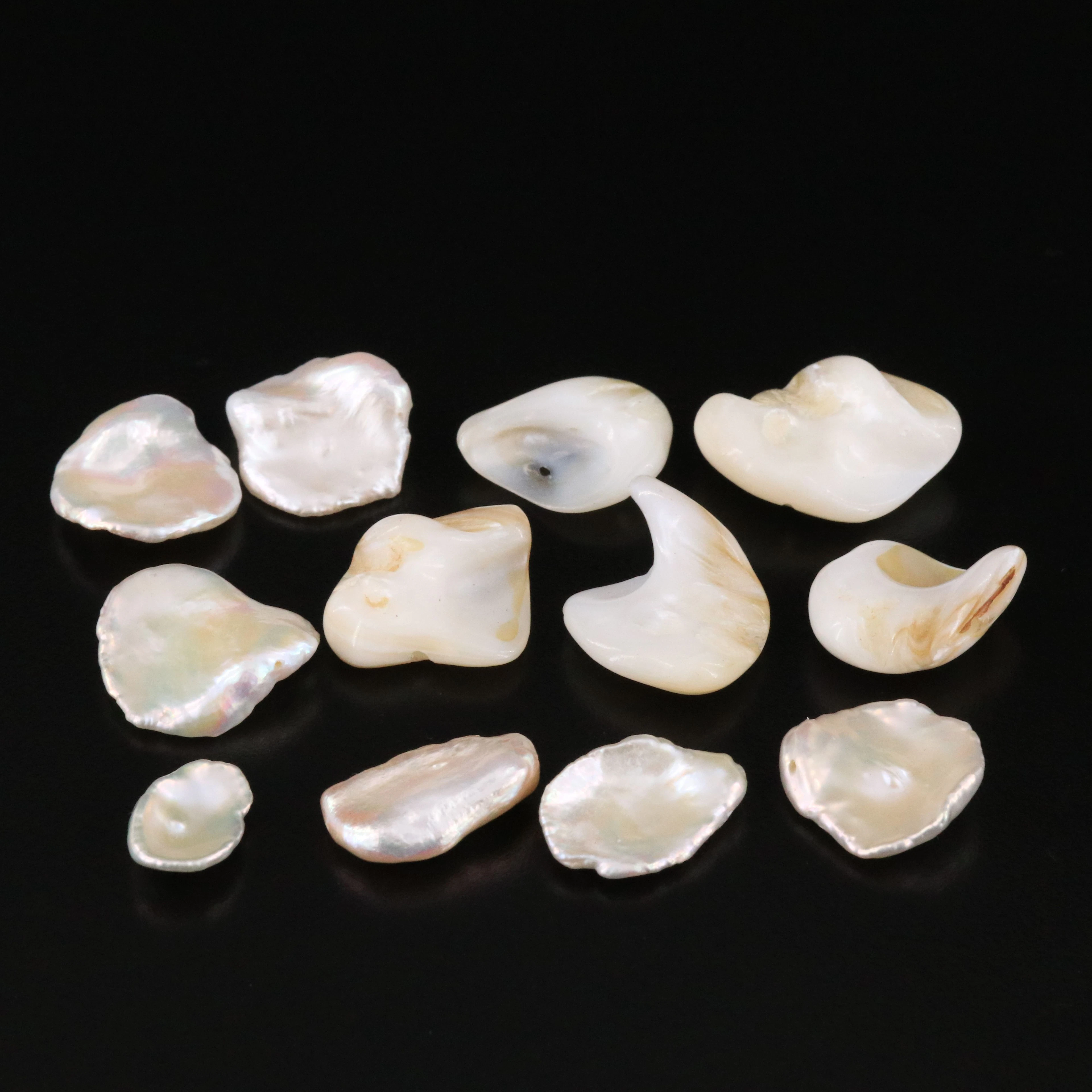 Loose Baroque Pearl and Shell Lot