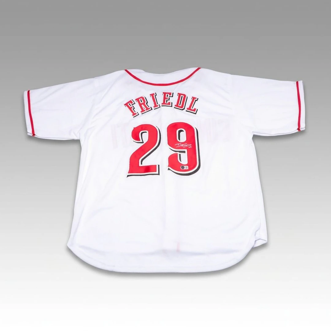 TJ Friedl Signed Cincinnati Reds Baseball Jersey, Beckett