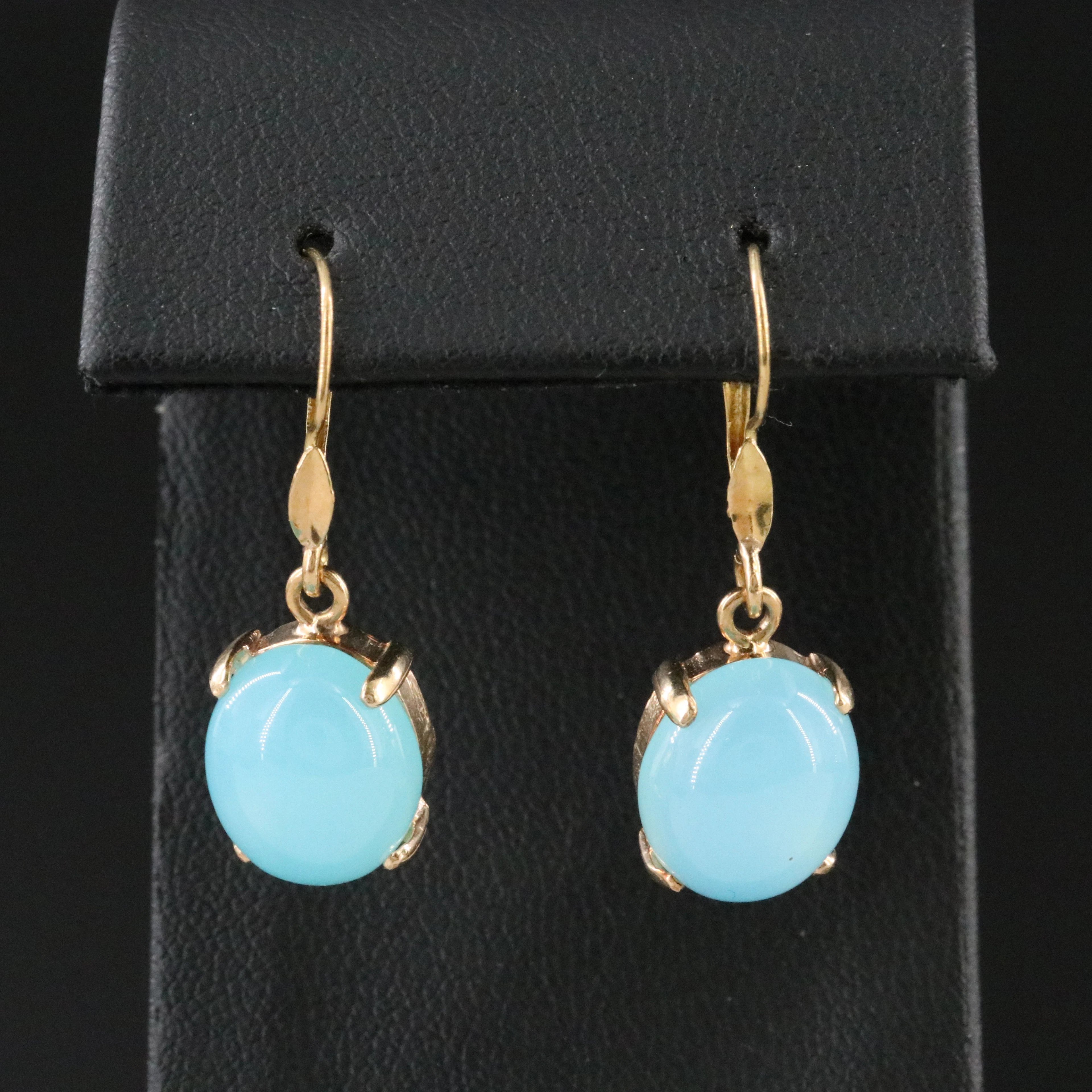 18K Chalcedony Earrings