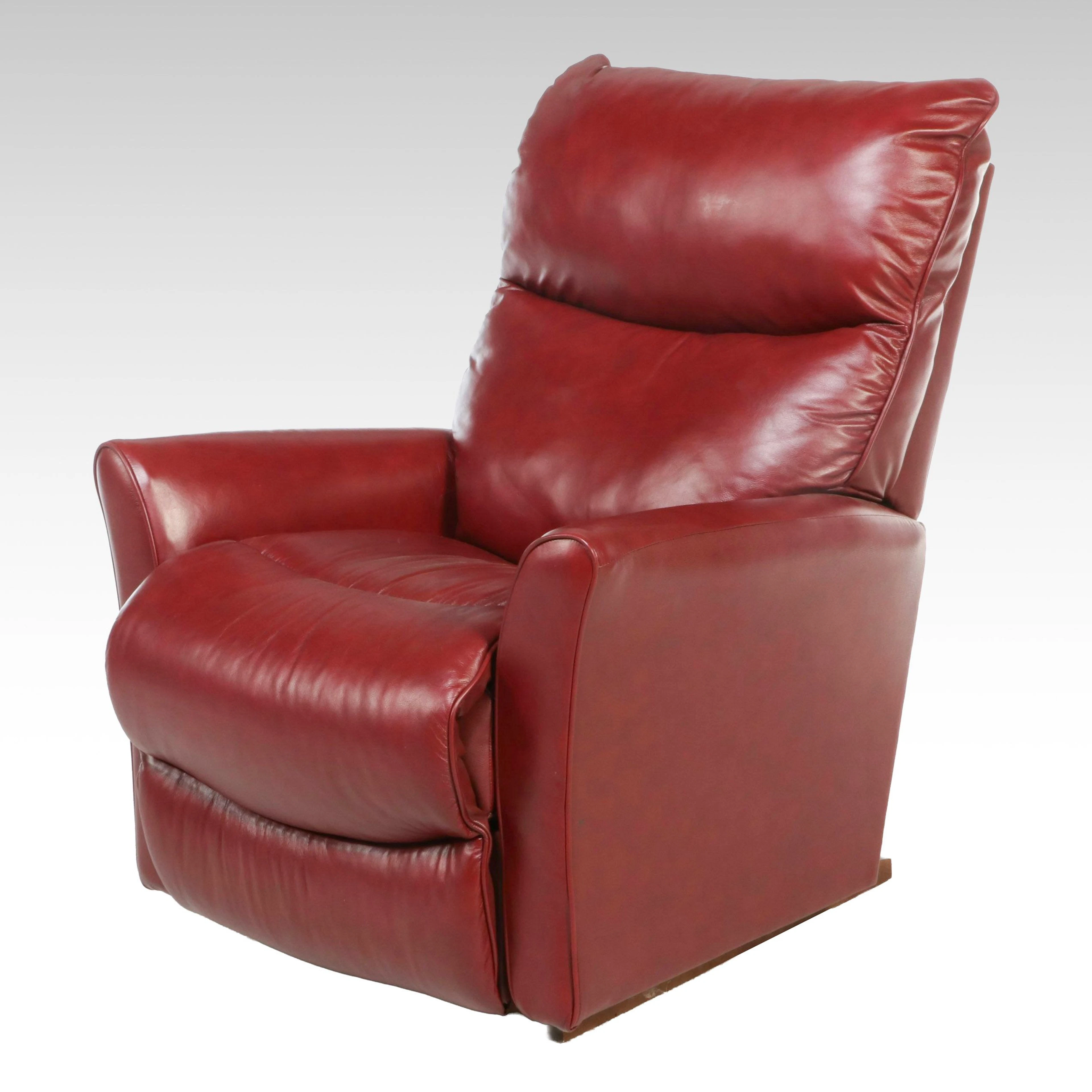 La-Z-Boy Red Leather Recliner