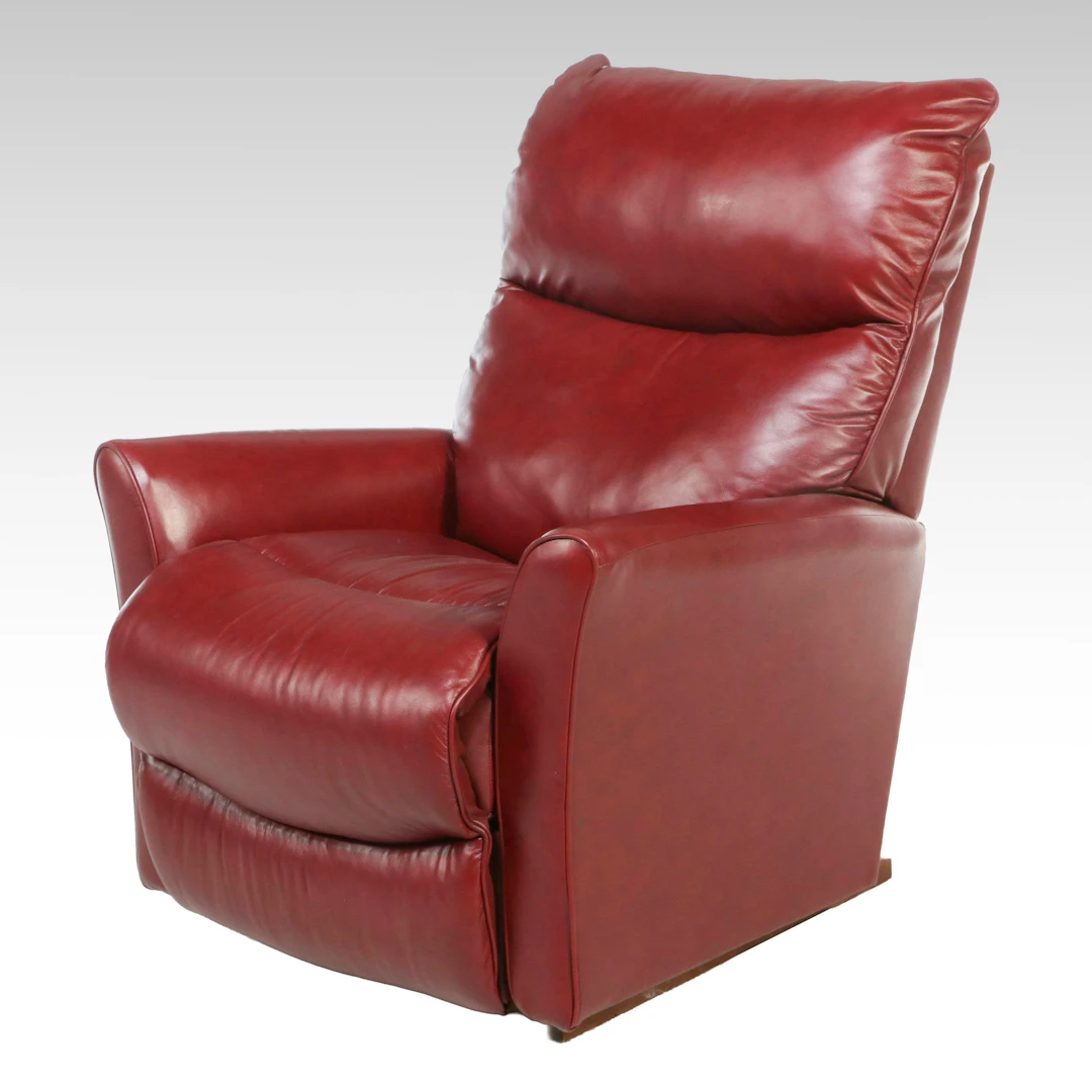La-Z-Boy Red Leather Recliner