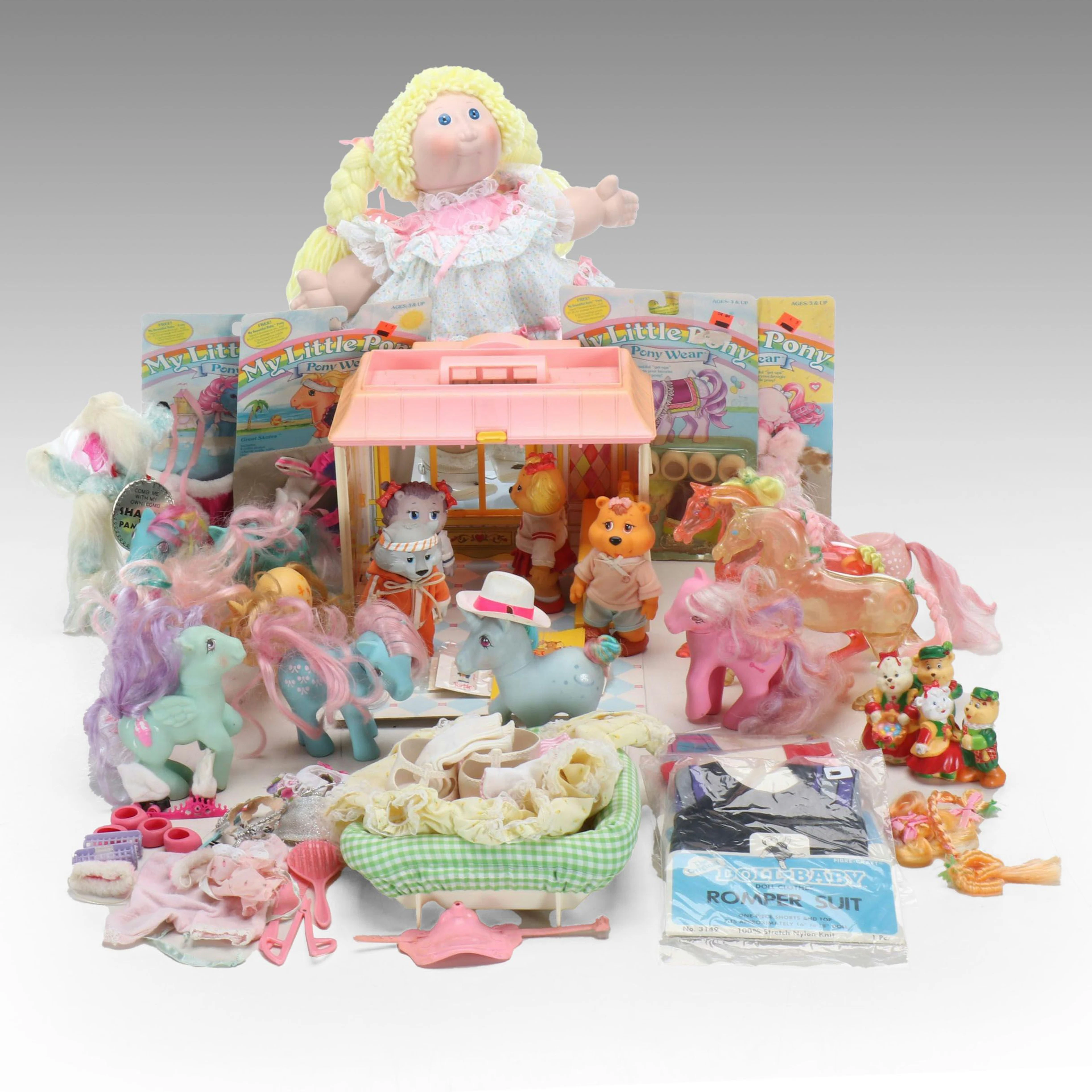 Porcelain Cabbage Patch Doll, Tomy "Get Along Gang", and More Vintage Toys