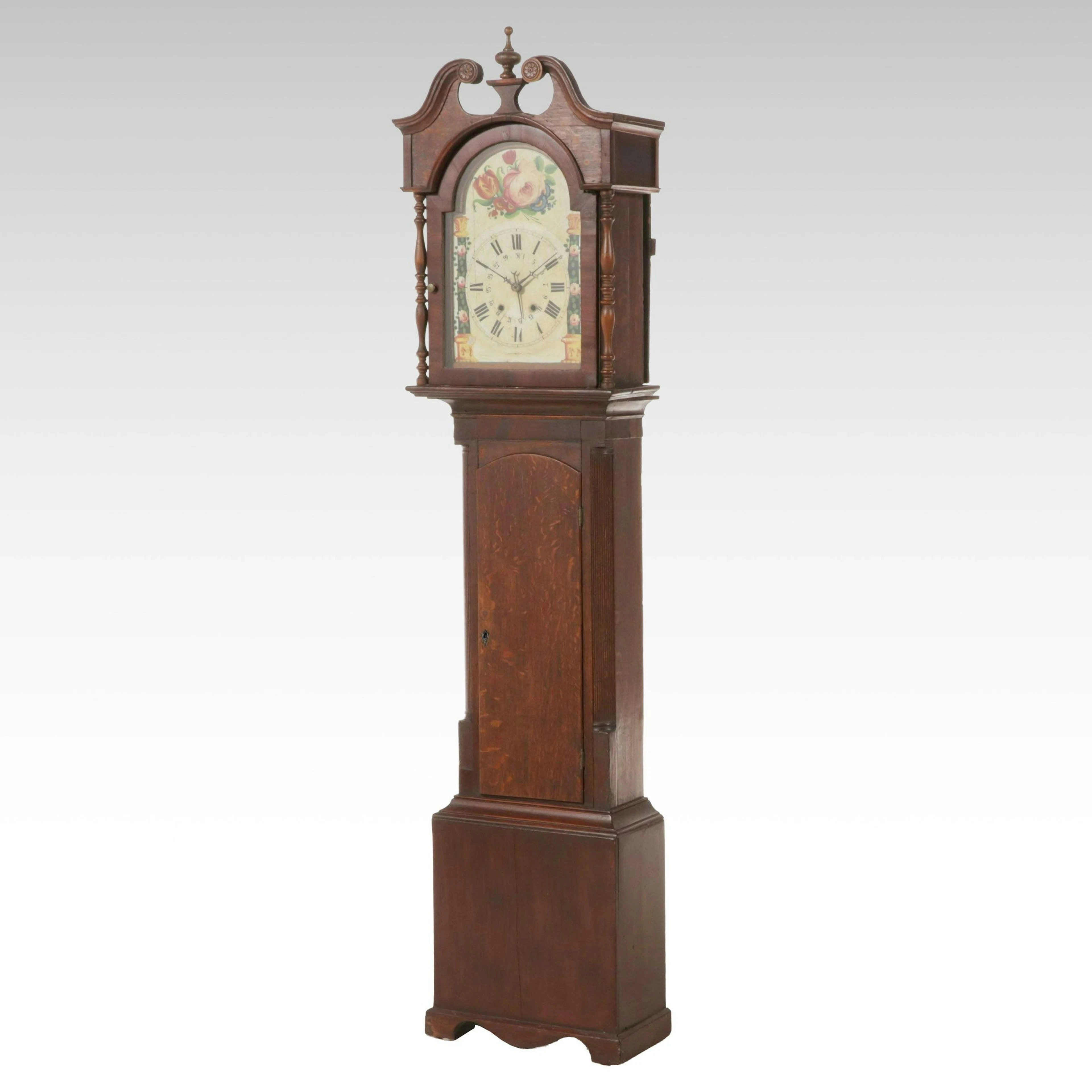 Victorian Carved Oak Grandfather Clock