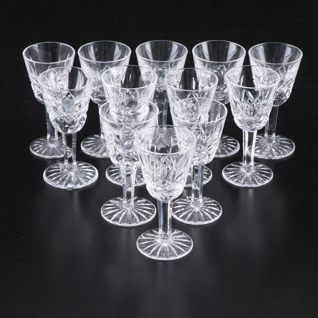 Waterford "Lismore" Crystal Small Cordial Glasses