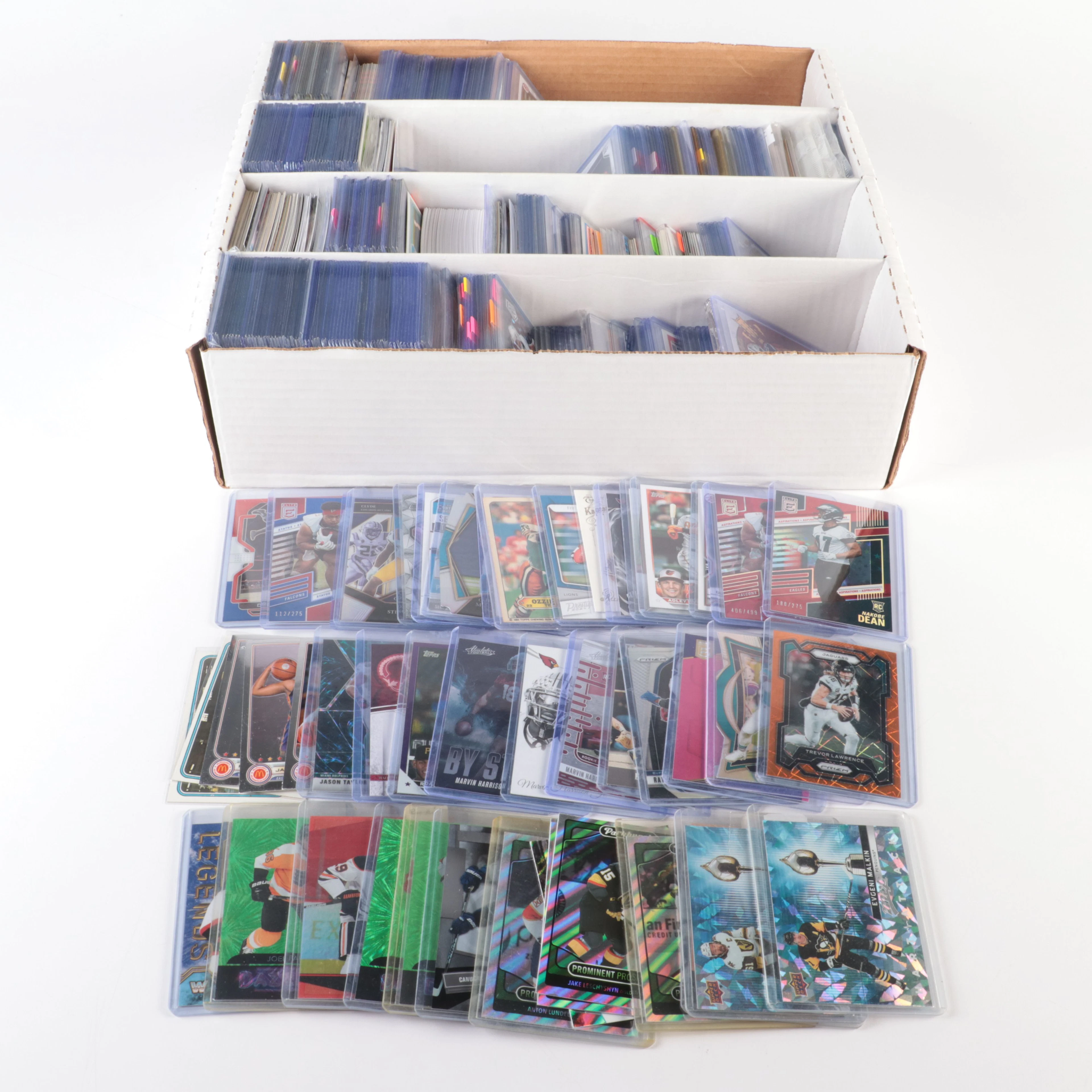 Collection of Football, Baseball, Hockey, Basketball and Golf Trading Cards