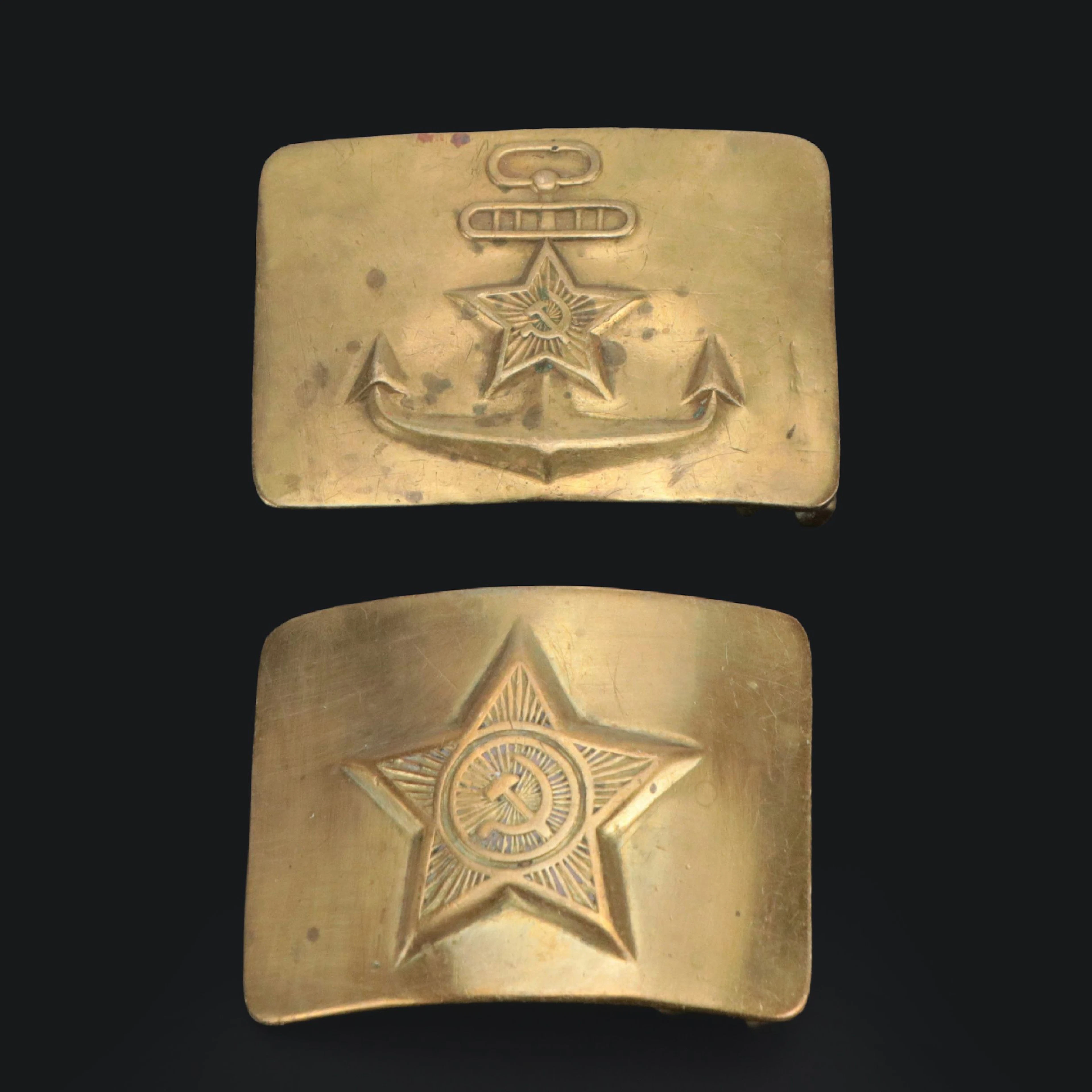 Cold War Era Soviet Armed Forces Uniform Belt Buckles