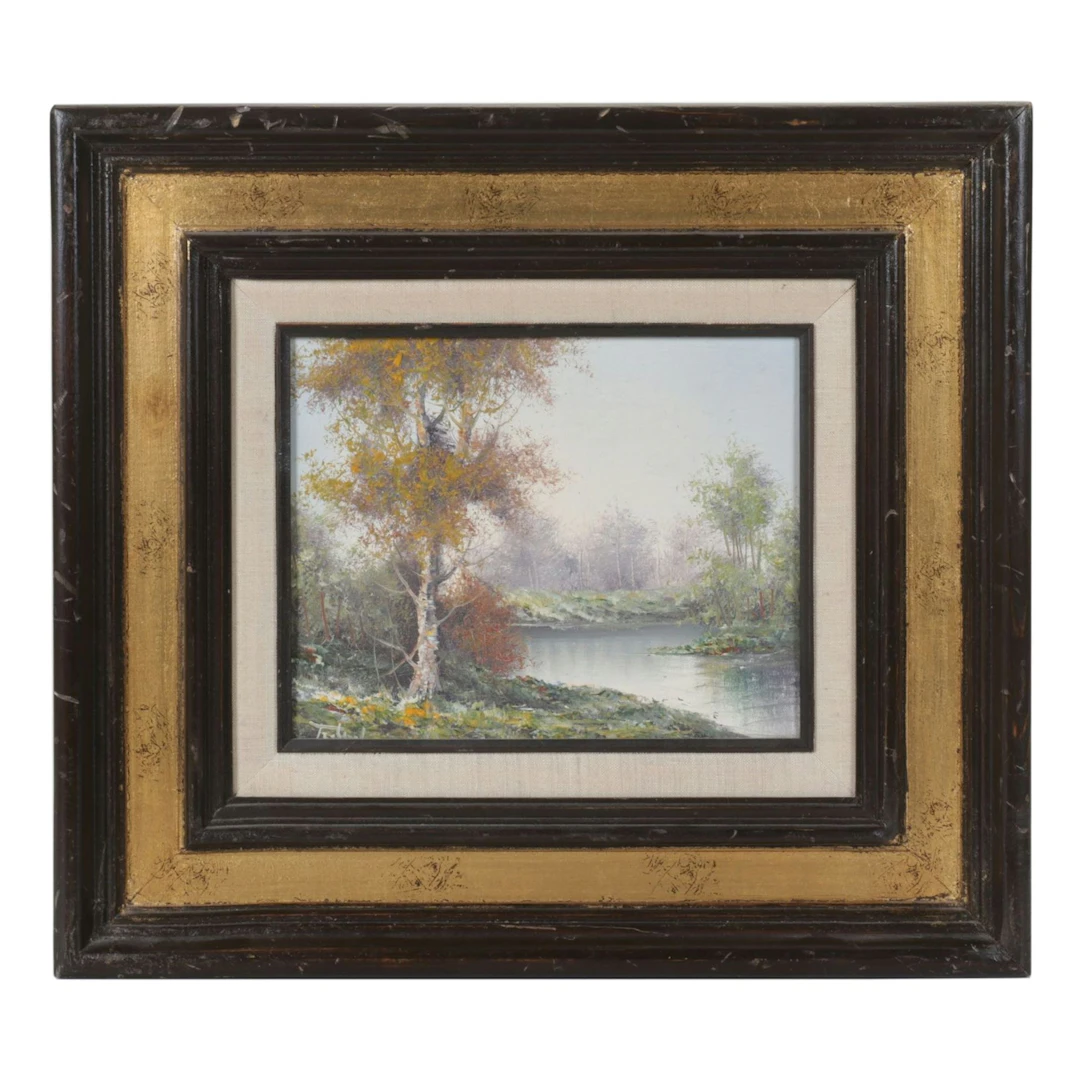 Gianni Tedeschi Landscape Oil Painting "Woodlands"