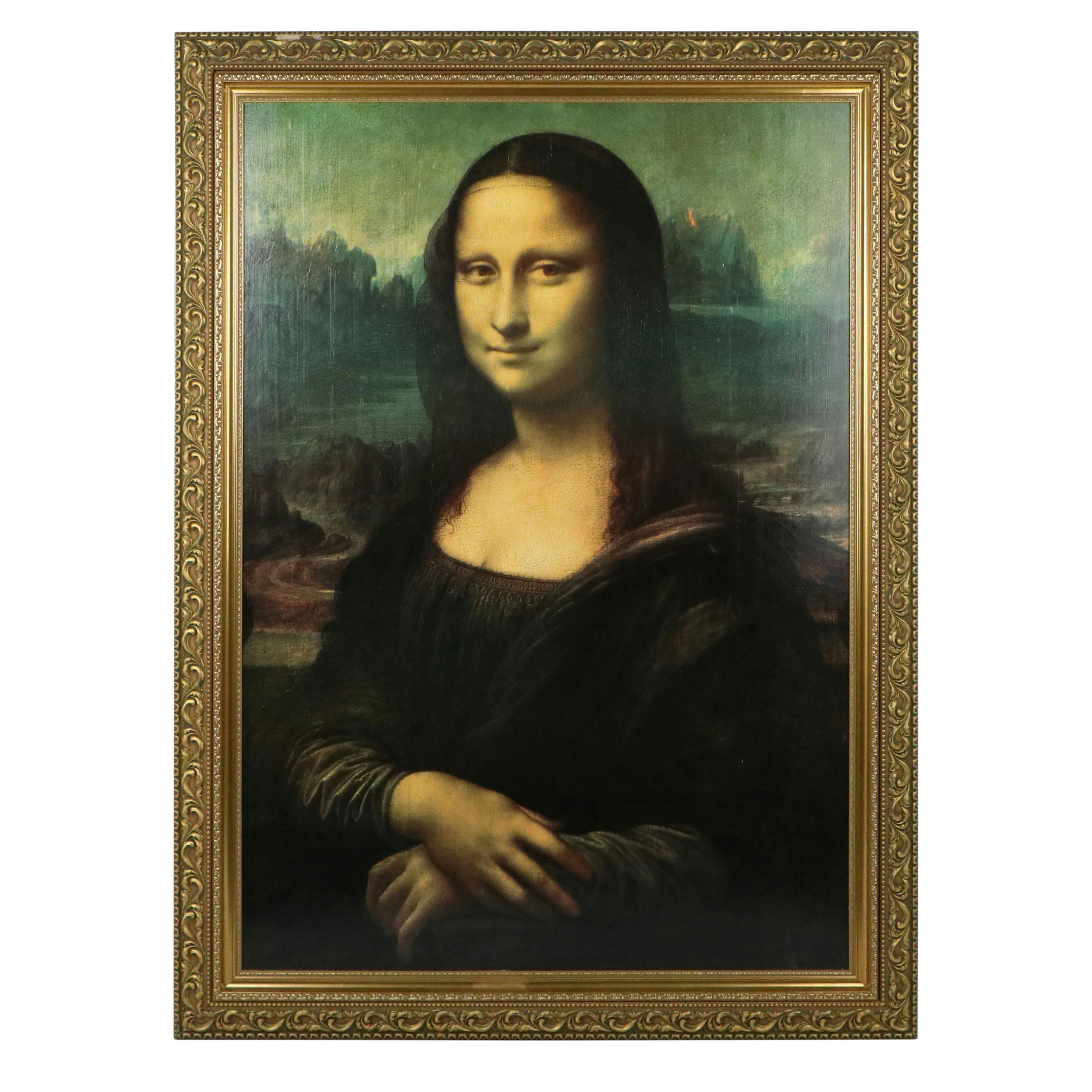 Large-Scale Offset Lithograph After Leonardo da Vinci "Mona Lisa," 1997