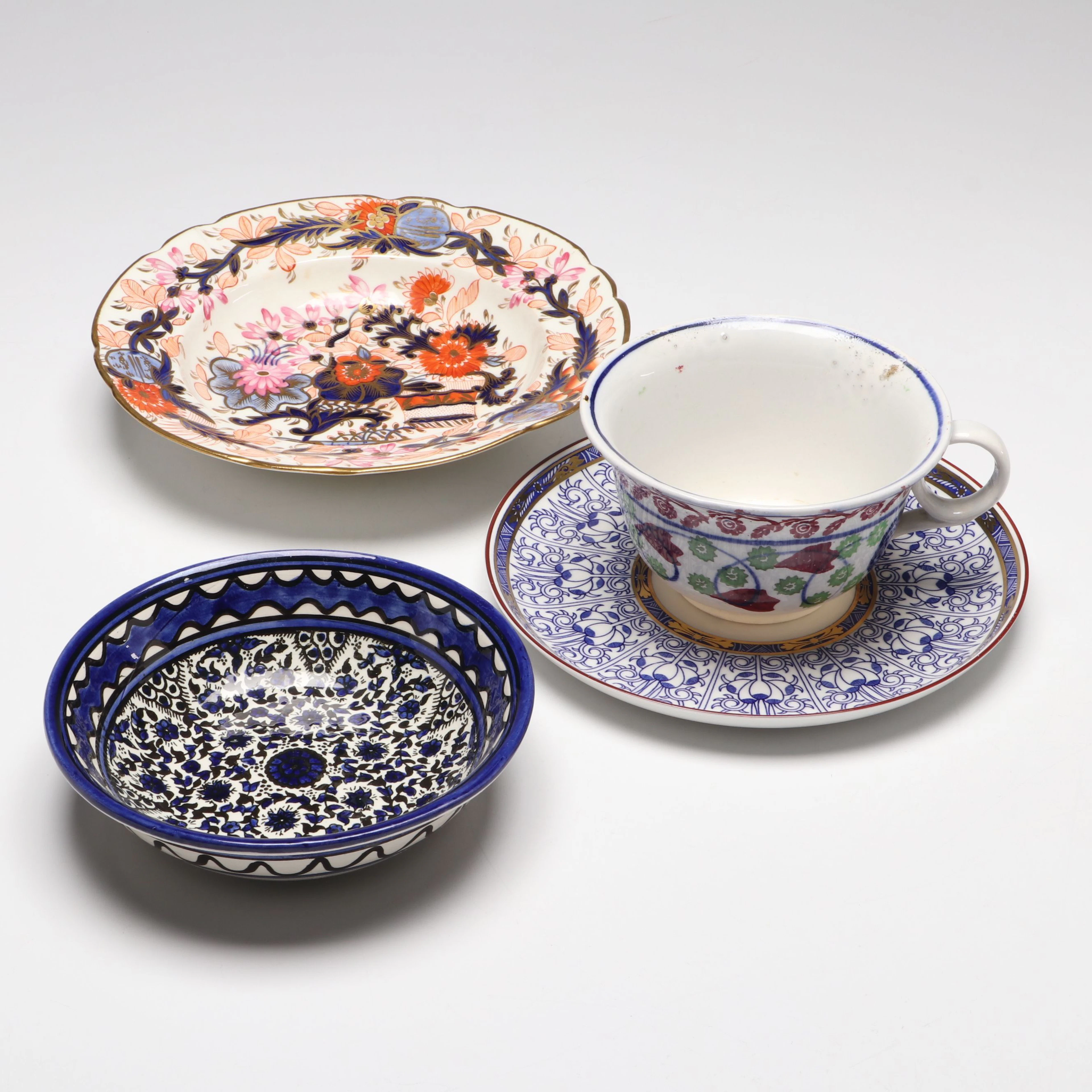 Royal Worcester "Royal Lily" Porcelain Plate with Other Floral Tableware