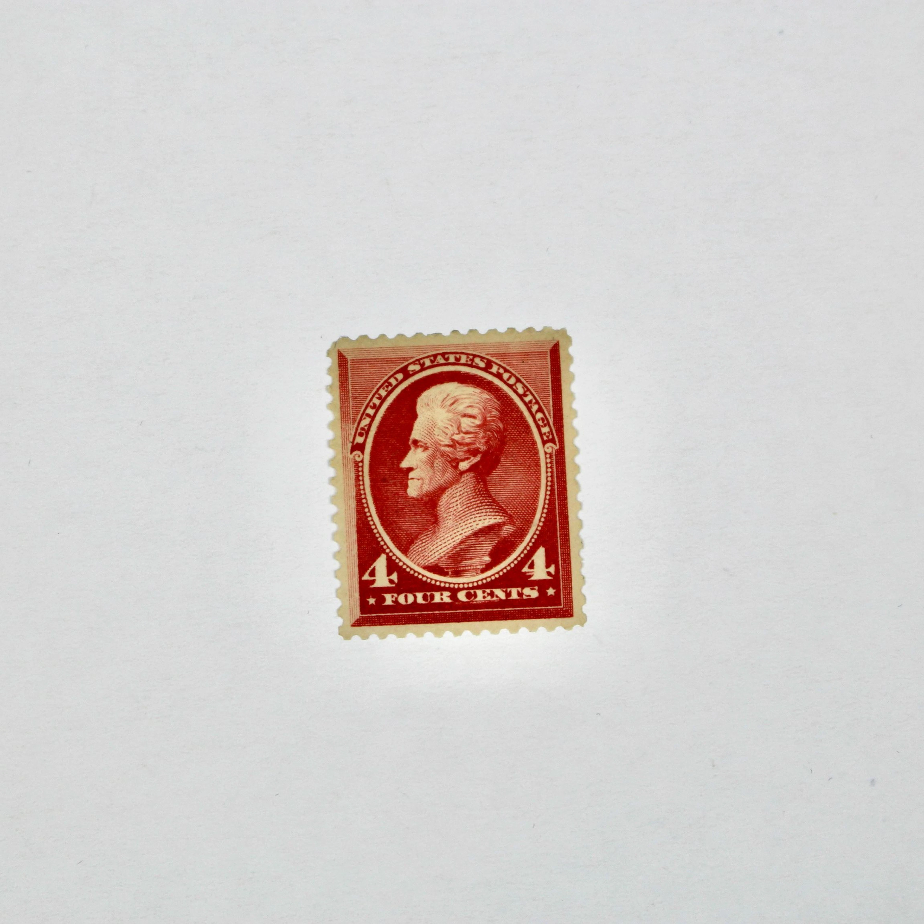 4-Cent Andrew Jackson U.S. Postage Stamp, Scott 215, MNH, 1888
