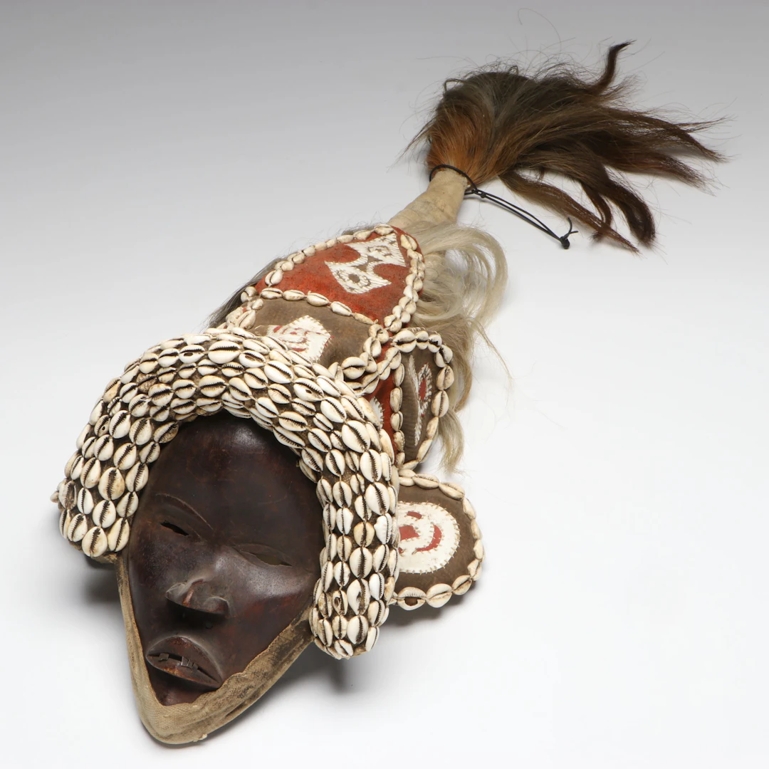 Ivory Coast Dan Traditional Hooded Ceremonial Mask