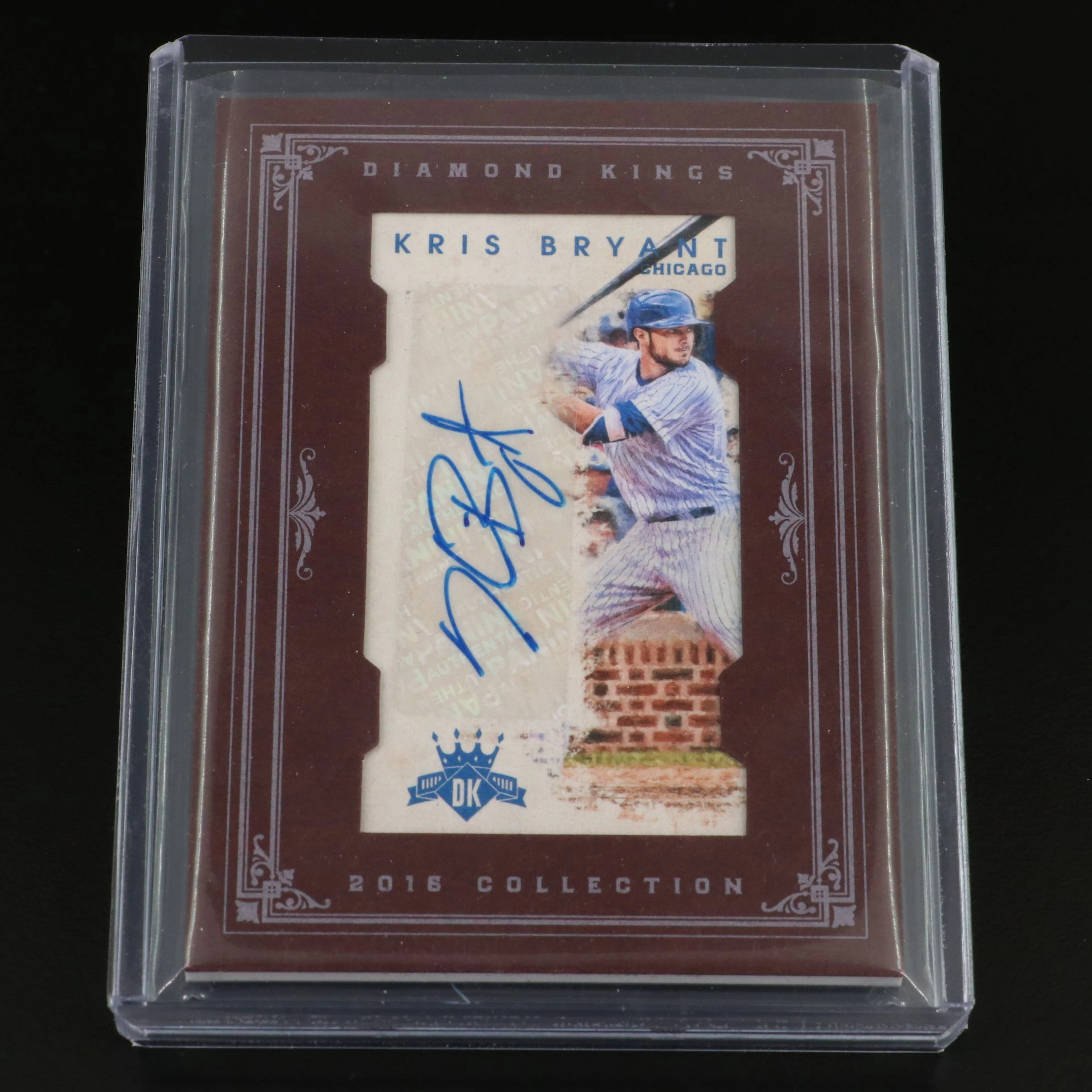 2016 Diamond Kings Kris Bryant Signed Baseball Card No. 21/49
