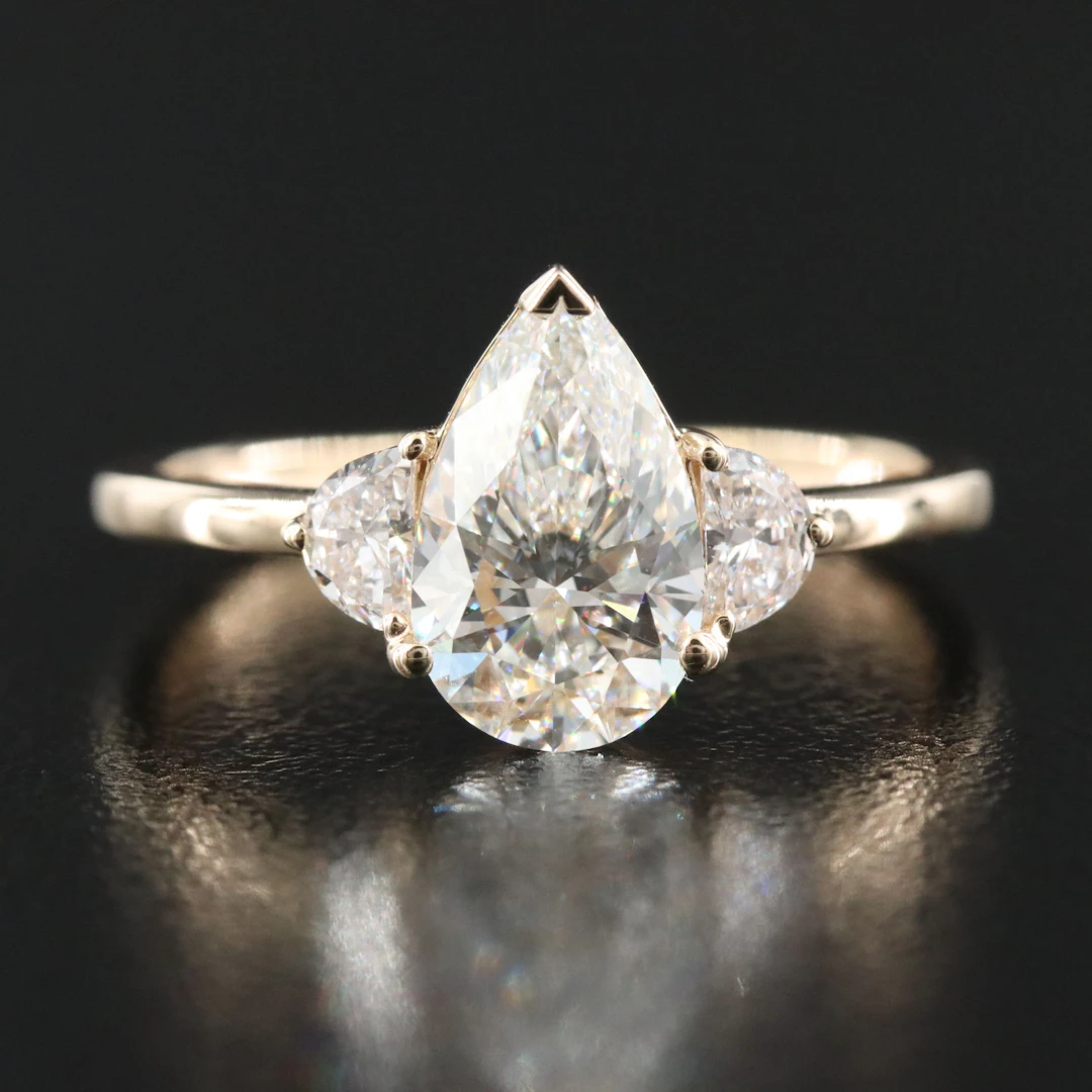 14K 1.55 CTW Lab Grown Diamond Ring with IGI Report
