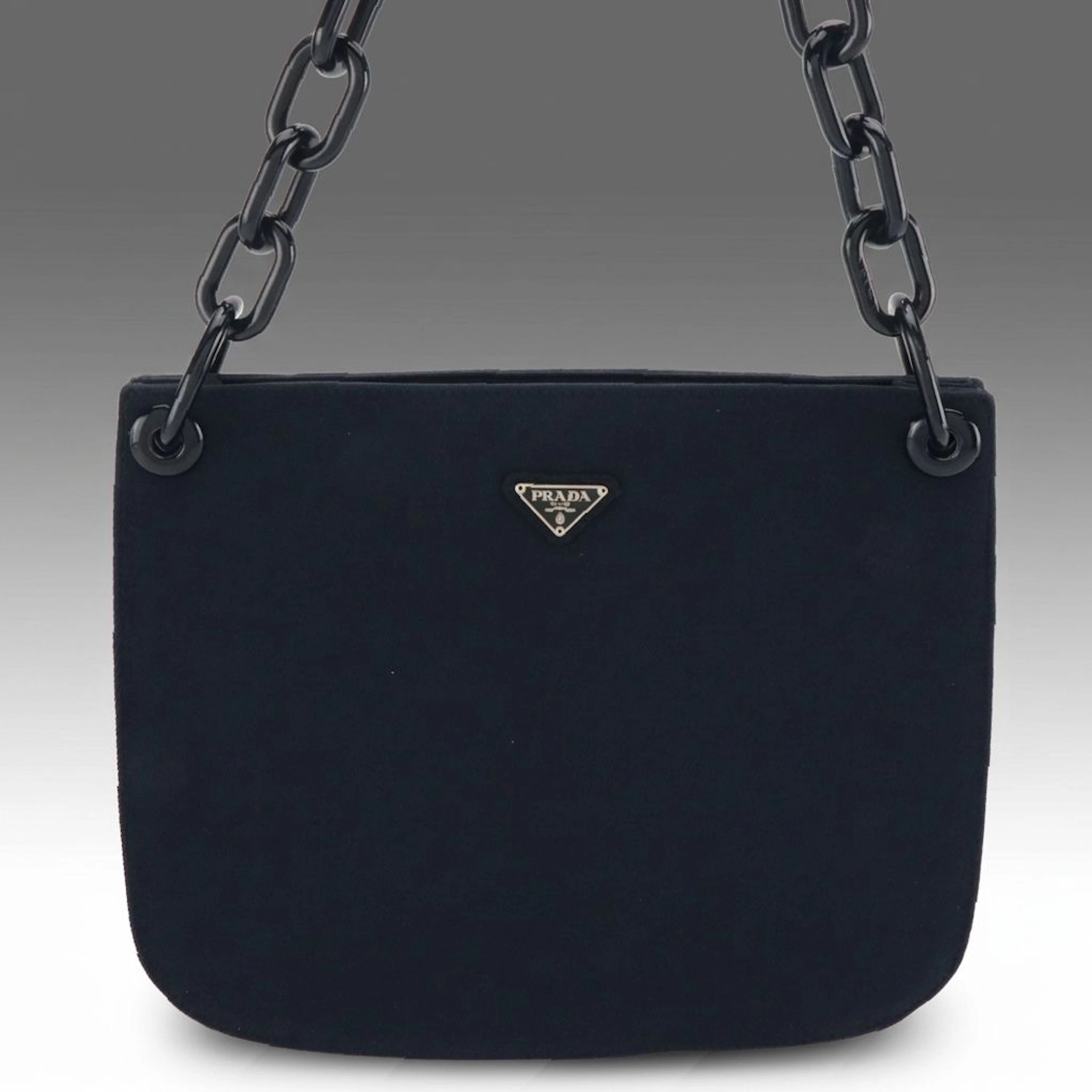 Prada Navy Swing Shoulder Bag in Tessuto Nylon