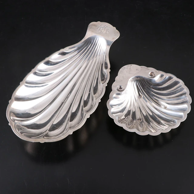 Gorham and S. Kirk & Son Sterling Silver Shell Footed Bowls