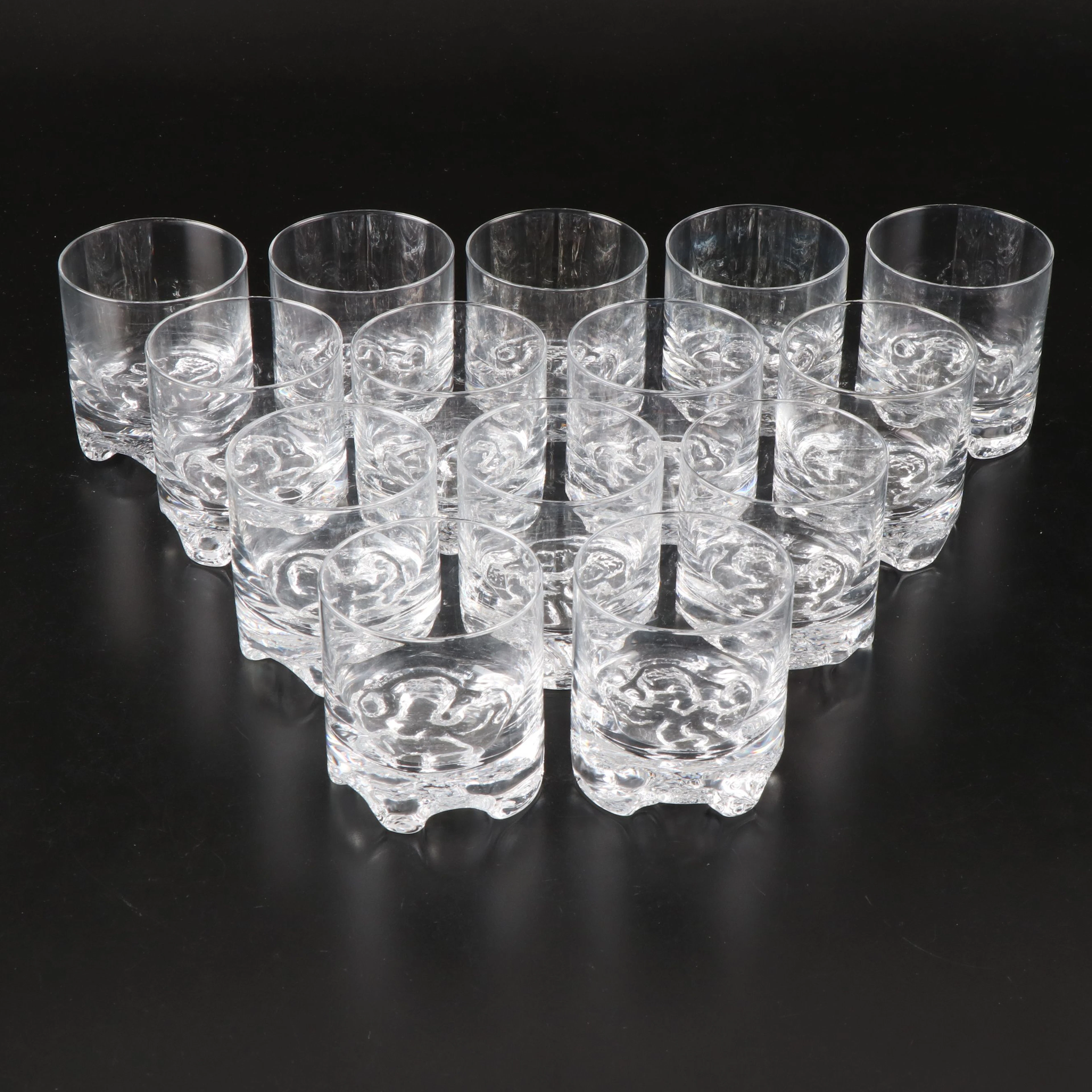 Swedish Modern Style Crystal Old Fashioned Glasses