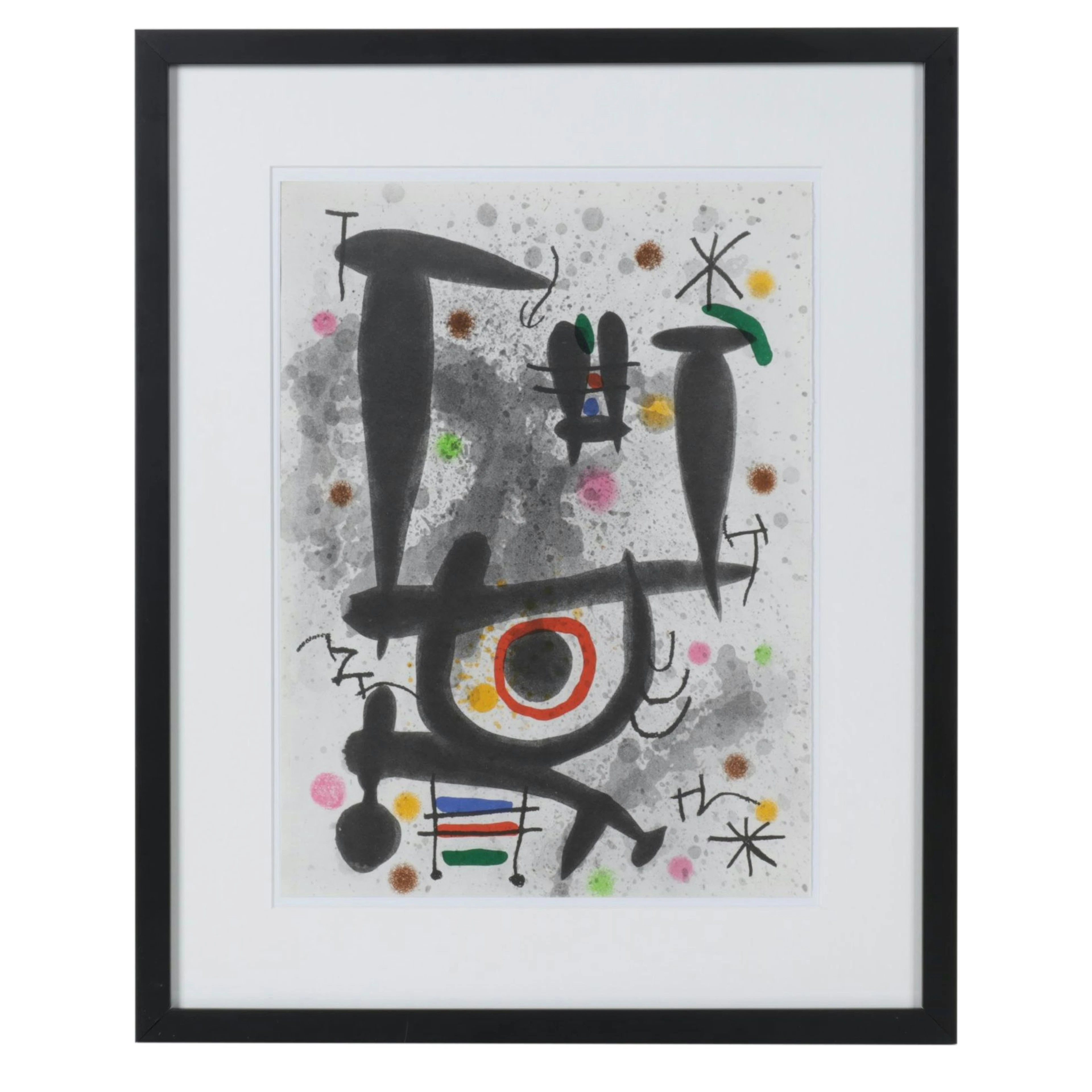 Joan Miró Color Lithograph for "Derrière le Miroir," 1971